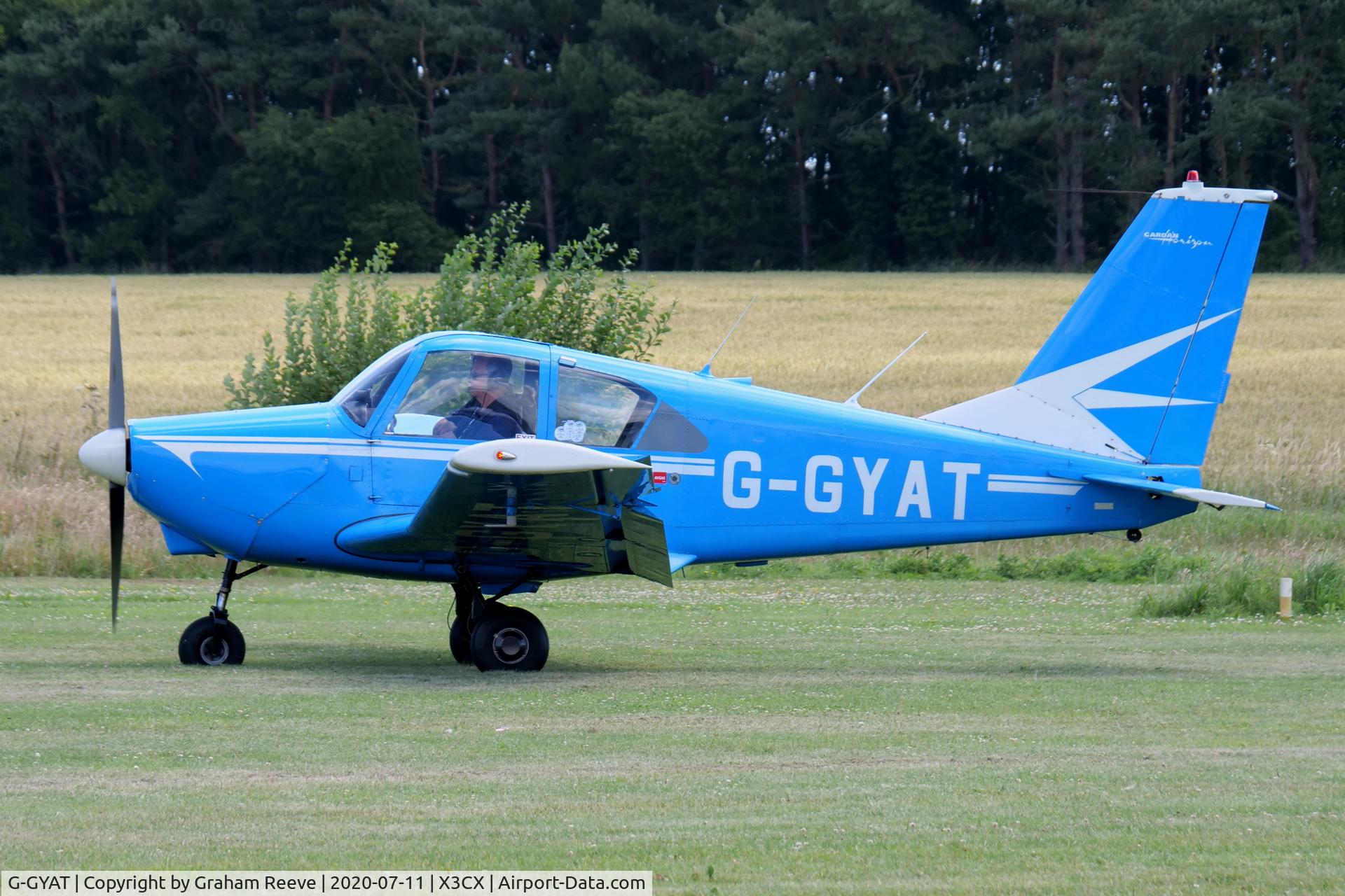 G-GYAT, 1966 Gardan GY-80-180 Horizon C/N 136, About to depart from Northrepps.