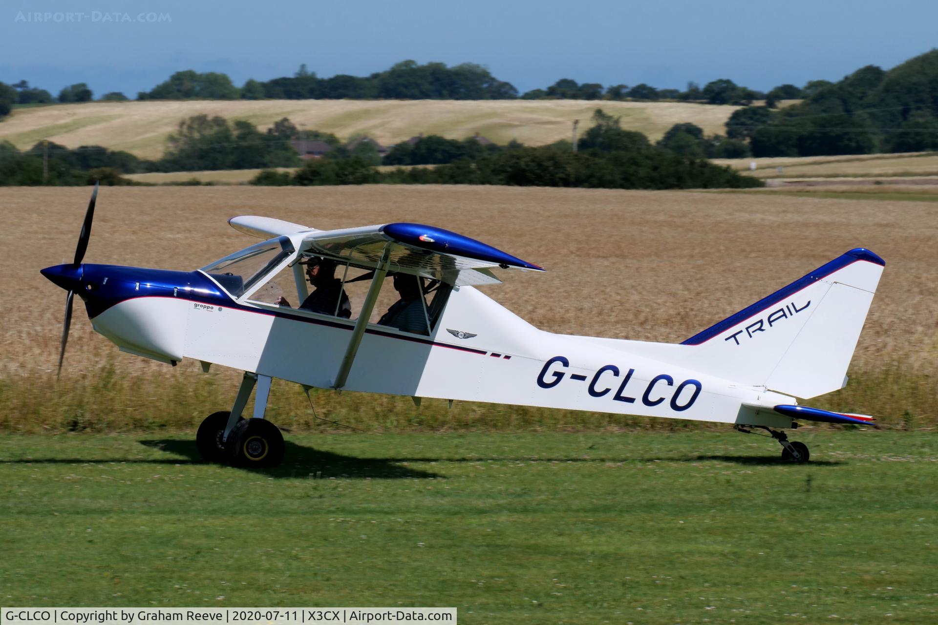 G-CLCO, 2018 Groppo Trail Mk.2 C/N LAA 372-15418, Just landed at Northrepps.
