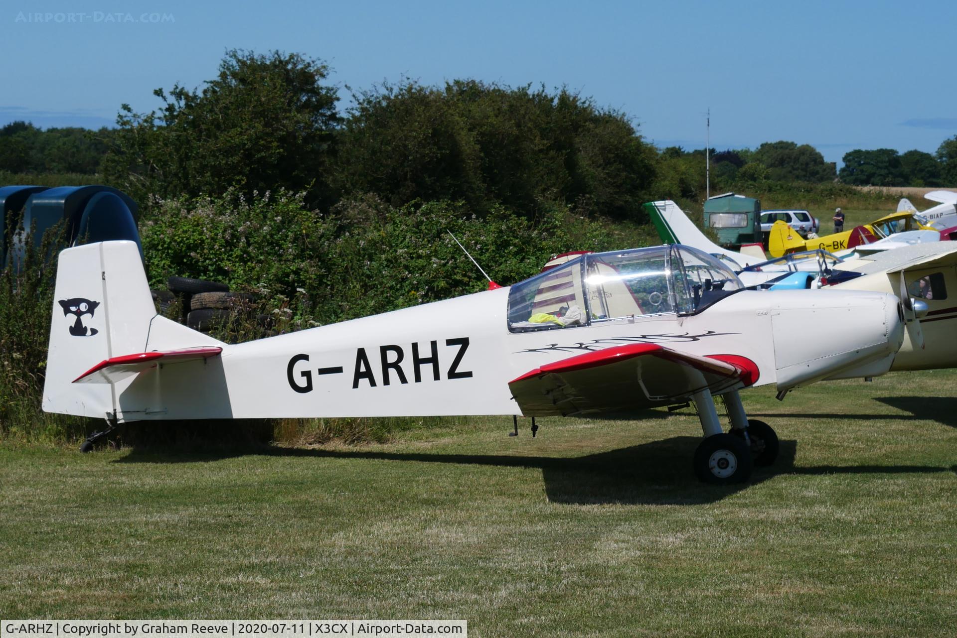 G-ARHZ, 1961 Rollason Druine D-62 Condor C/N PFA 247, Parked at Northrepps.