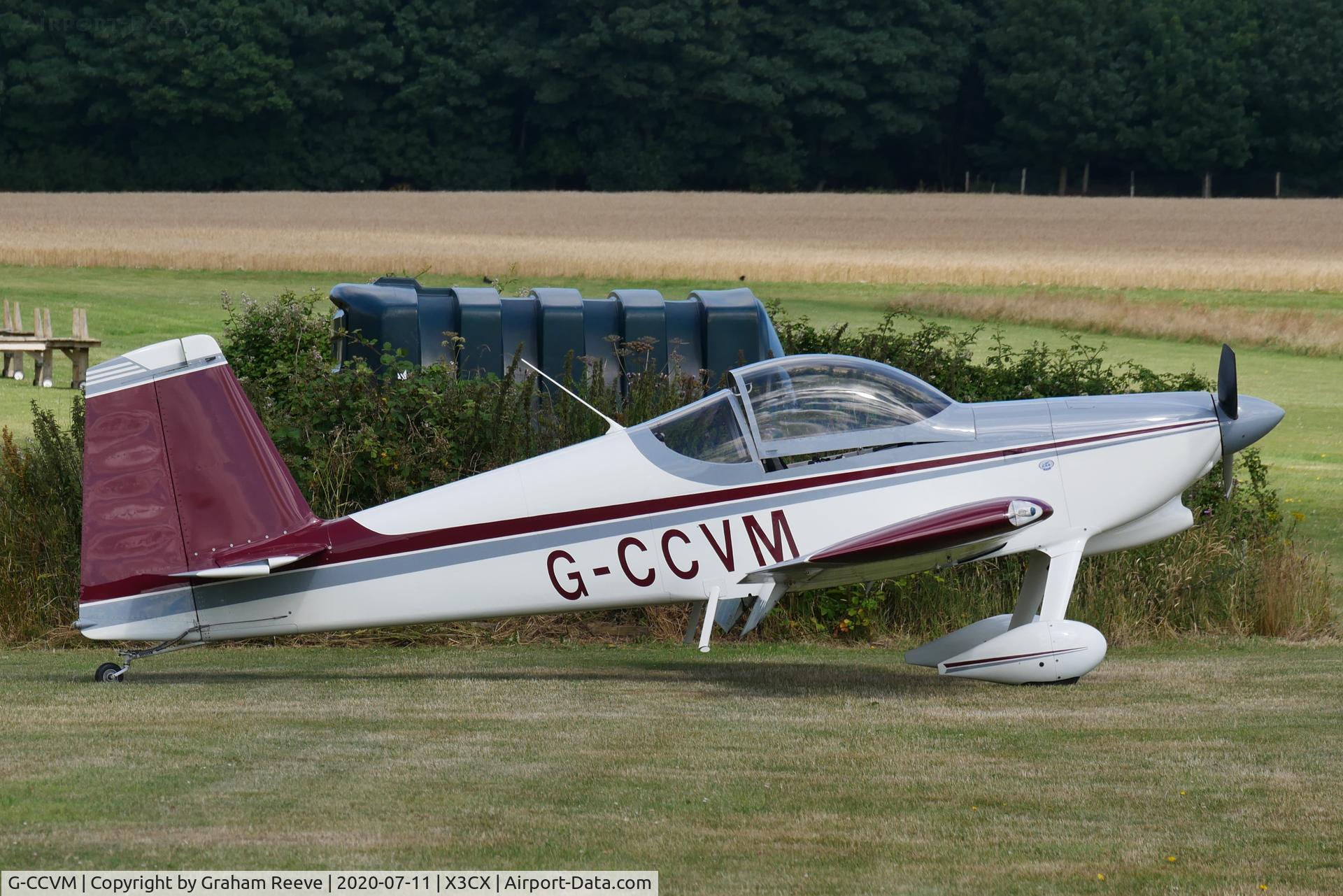G-CCVM, 2006 Vans RV-7A C/N PFA 323-14213, Parked at Northrepps.