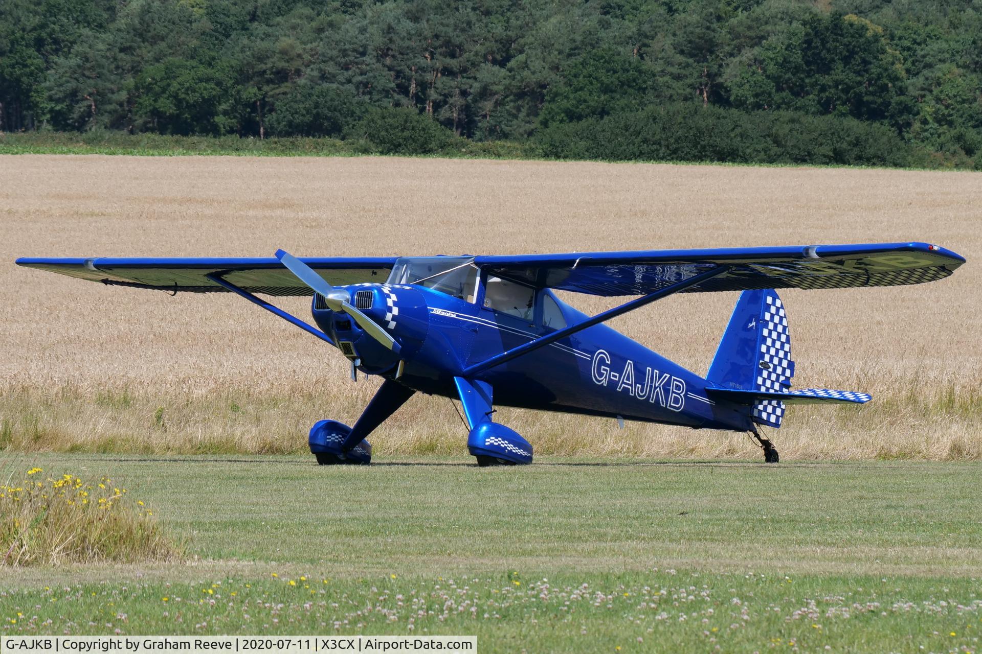 G-AJKB, 1946 Luscombe 8E Silvaire C/N 3058, Parked at Northrepps.