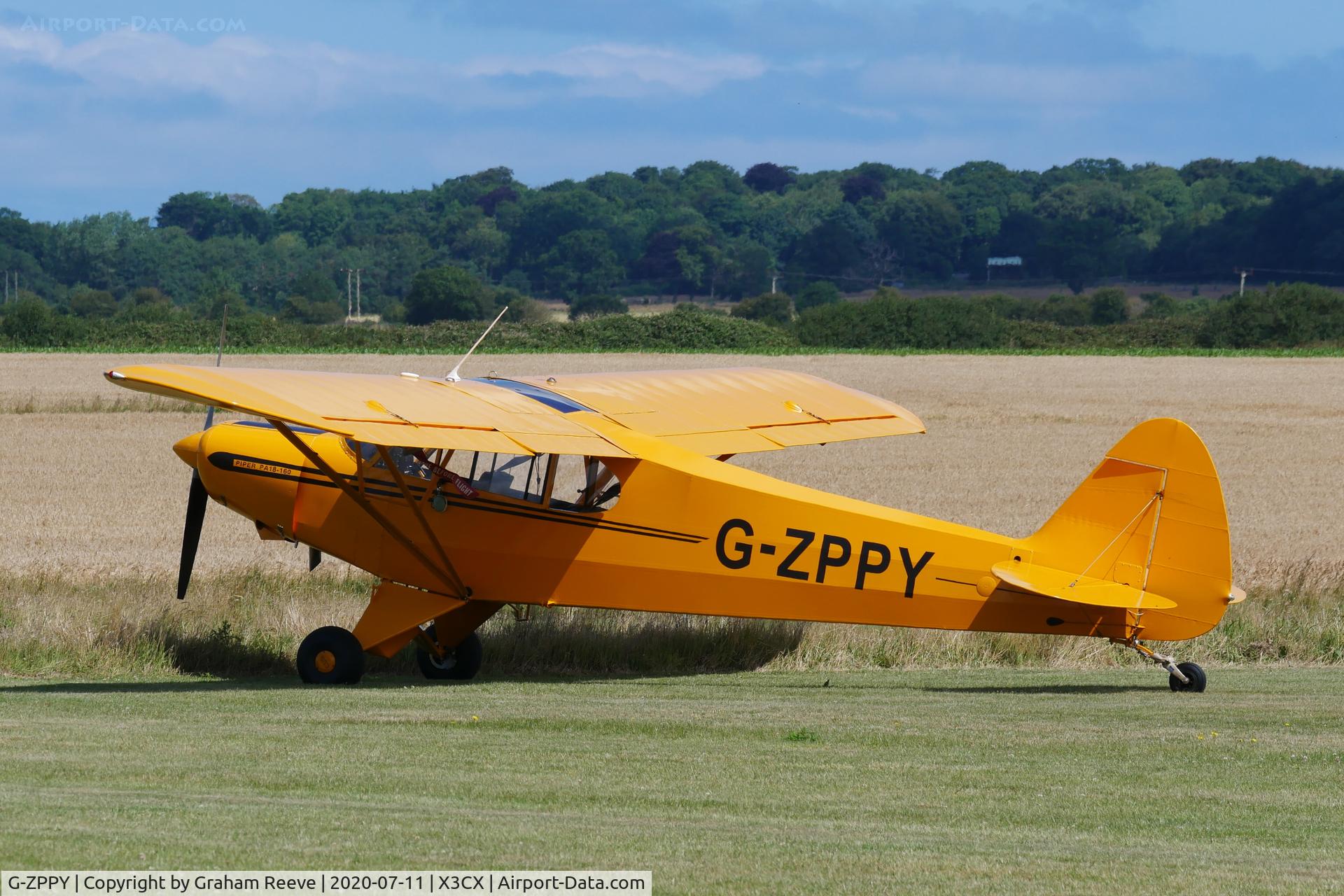 G-ZPPY, 1953 Piper L-18C Super Cub C/N 18-2065, Parked at Northrepps.