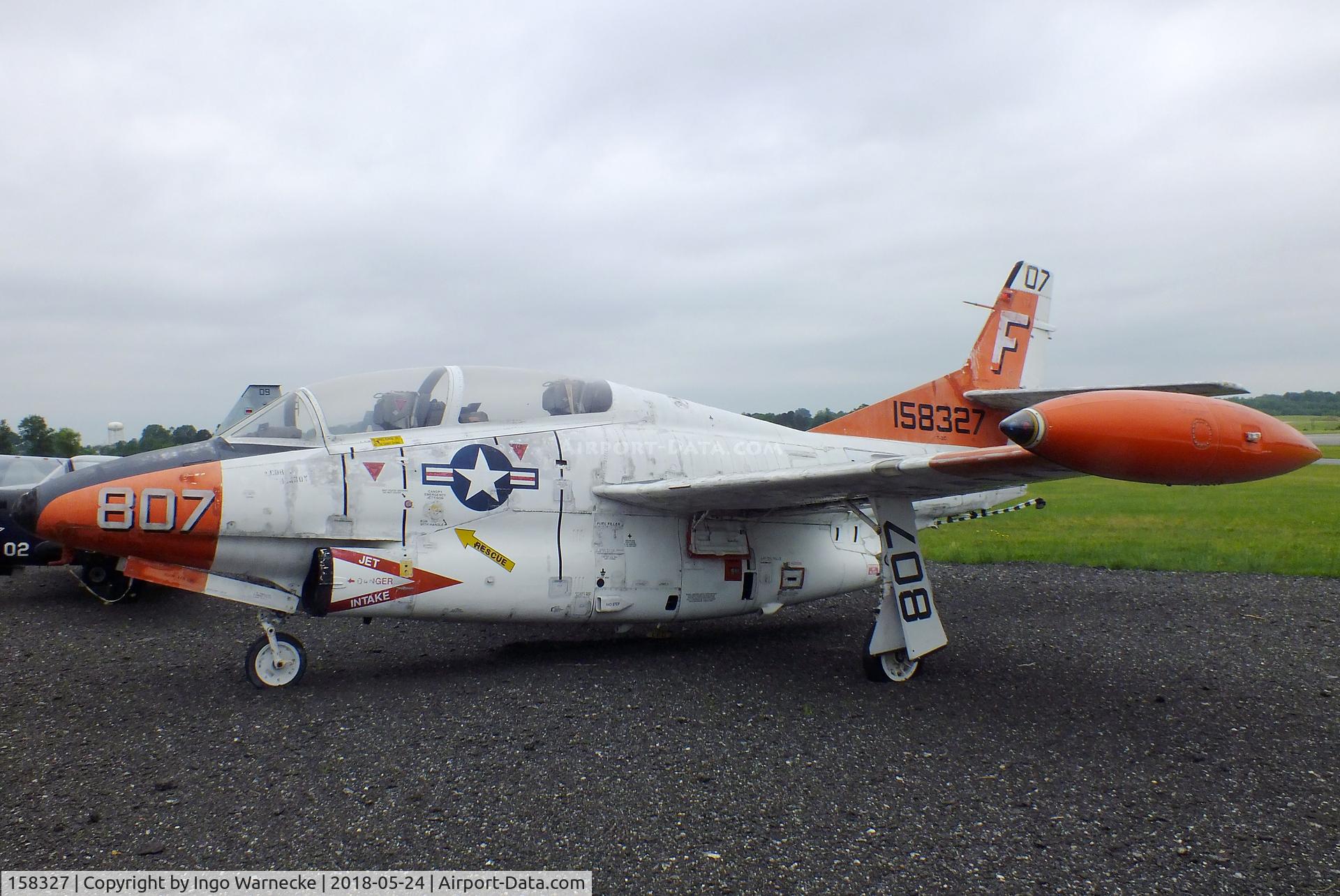 158327, Rockwell T-2C Buckeye C/N 340-18, North American T-2C Buckeye at the Hickory Aviation Museum, Hickory NC