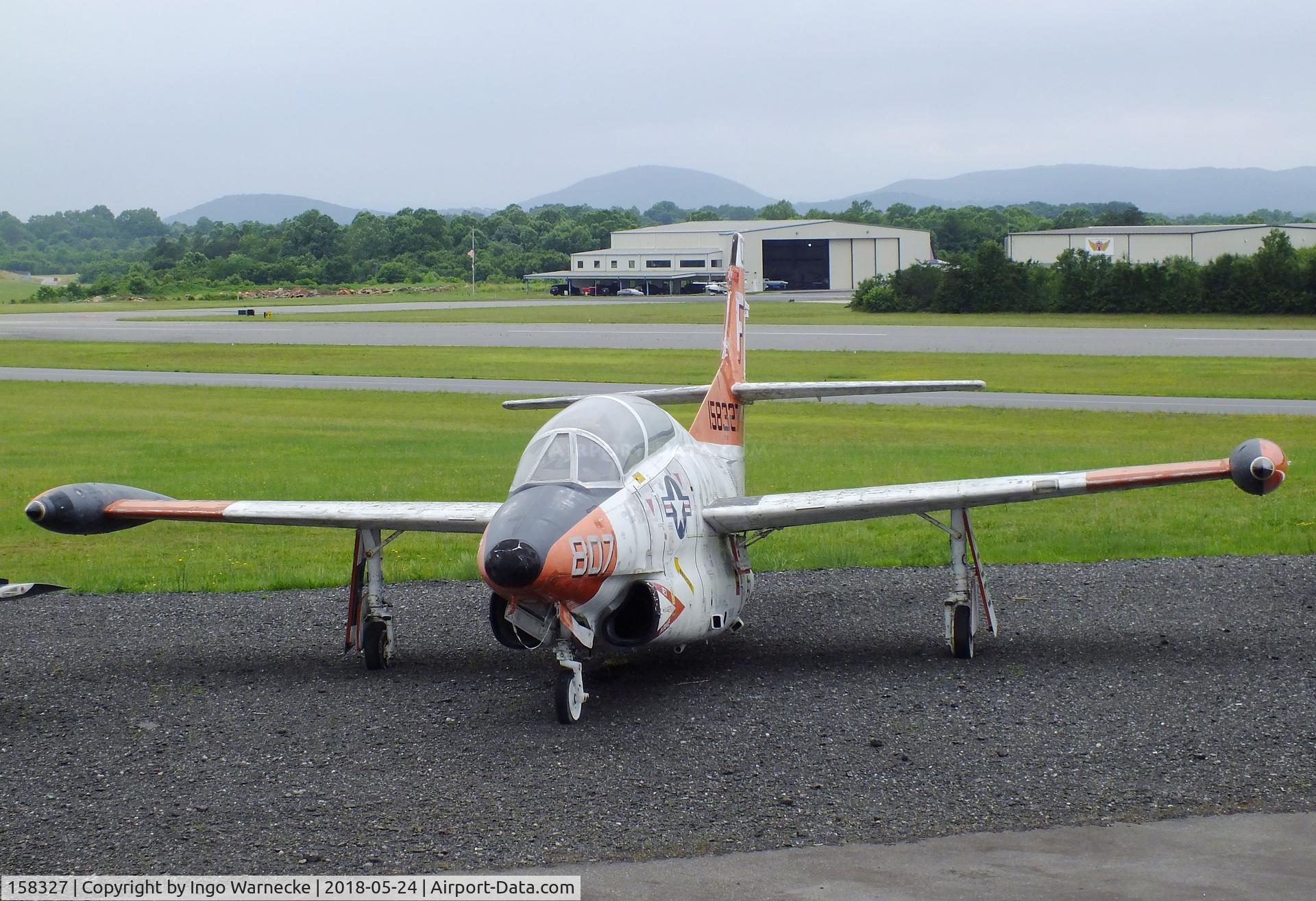 158327, Rockwell T-2C Buckeye C/N 340-18, North American T-2C Buckeye at the Hickory Aviation Museum, Hickory NC