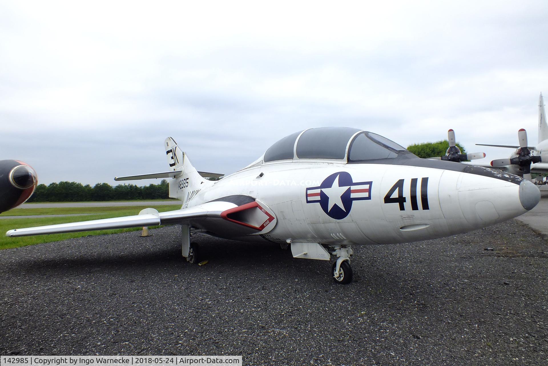142985, 1962 Grumman TF-9J Cougar C/N 367, Grumman TF-9J (F9F-8T) Cougar at the Hickory Aviation Museum, Hickory NC