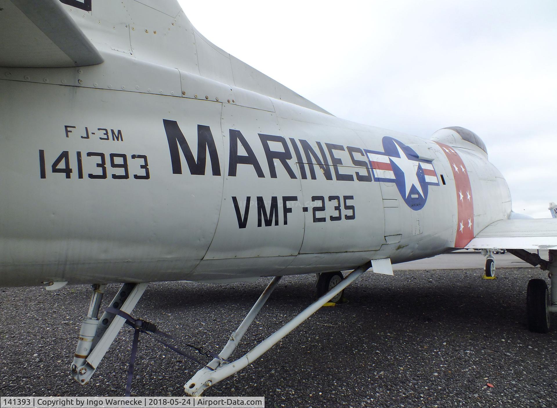 141393, North American MF-1C Fury C/N 215-99, North American FJ-3M / MF-1C Fury at the Hickory Aviation Museum, Hickory NC