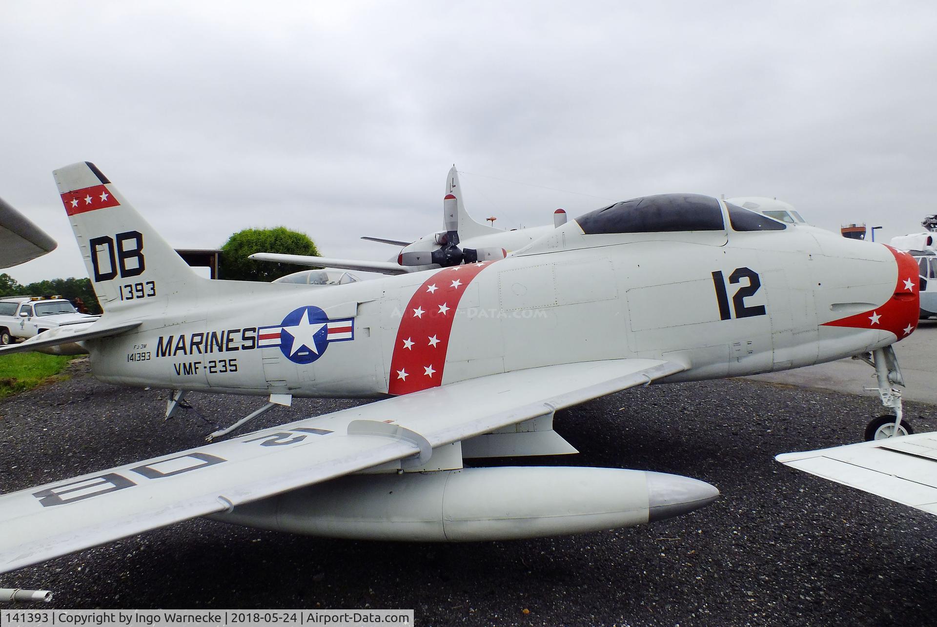 141393, North American MF-1C Fury C/N 215-99, North American FJ-3M / MF-1C Fury at the Hickory Aviation Museum, Hickory NC