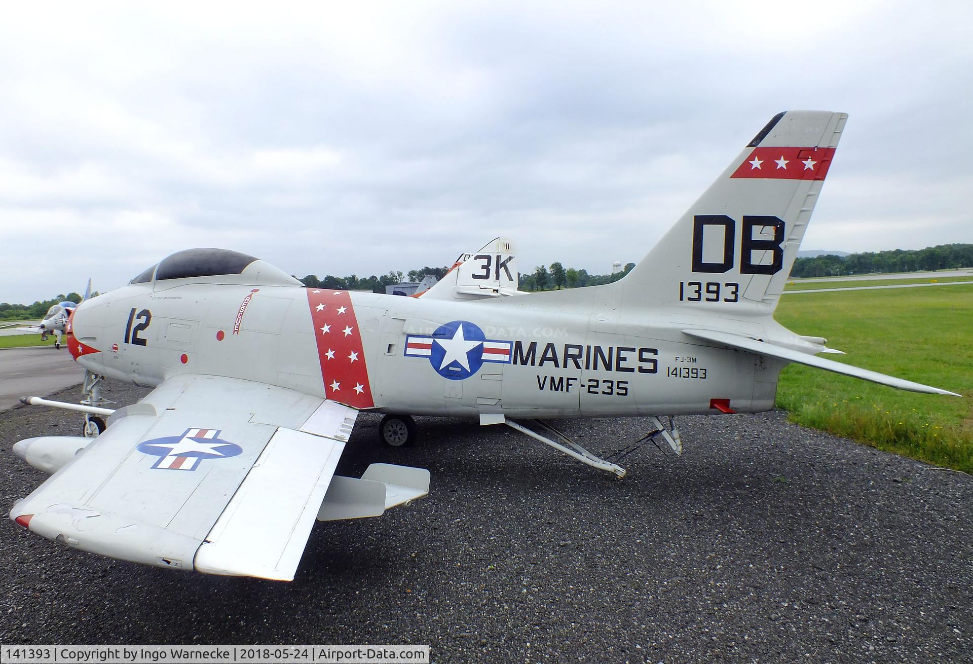 141393, North American MF-1C Fury C/N 215-99, North American FJ-3M / MF-1C Fury at the Hickory Aviation Museum, Hickory NC