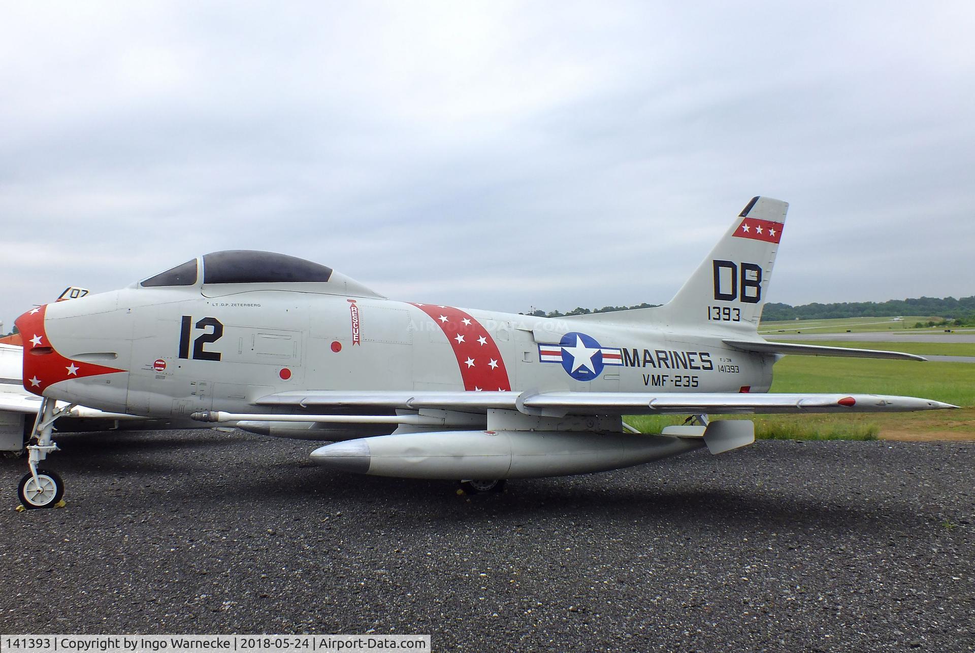 141393, North American MF-1C Fury C/N 215-99, North American FJ-3M / MF-1C Fury at the Hickory Aviation Museum, Hickory NC