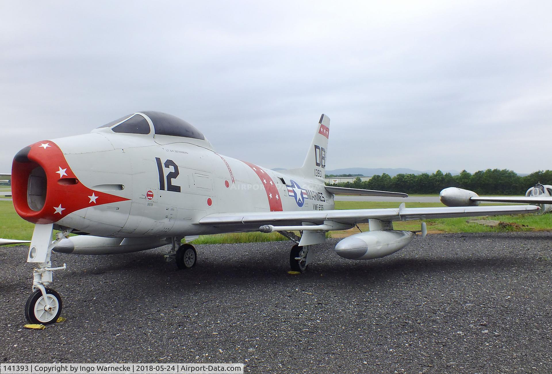 141393, North American MF-1C Fury C/N 215-99, North American FJ-3M / MF-1C Fury at the Hickory Aviation Museum, Hickory NC