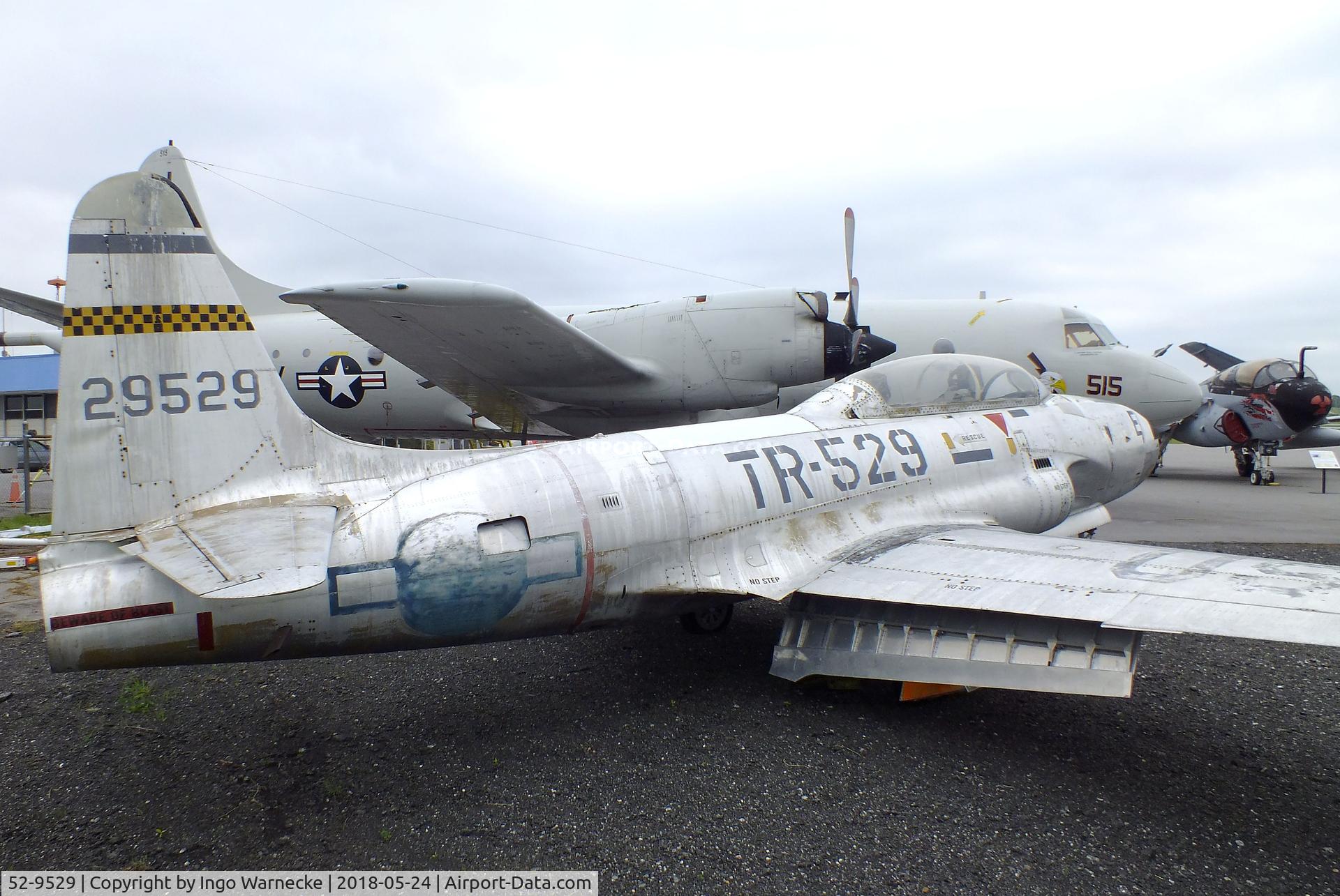 52-9529, 1952 Lockheed T-33A Shooting Star C/N 580-7664, Lockheed T-33A at the Hickory Aviation Museum, Hickory NC