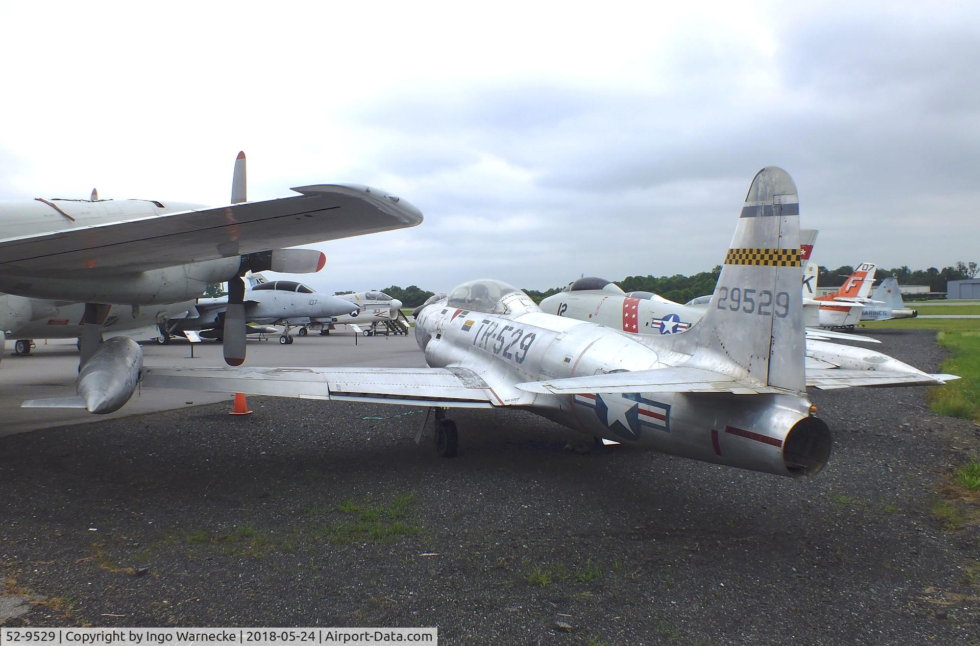 52-9529, 1952 Lockheed T-33A Shooting Star C/N 580-7664, Lockheed T-33A at the Hickory Aviation Museum, Hickory NC