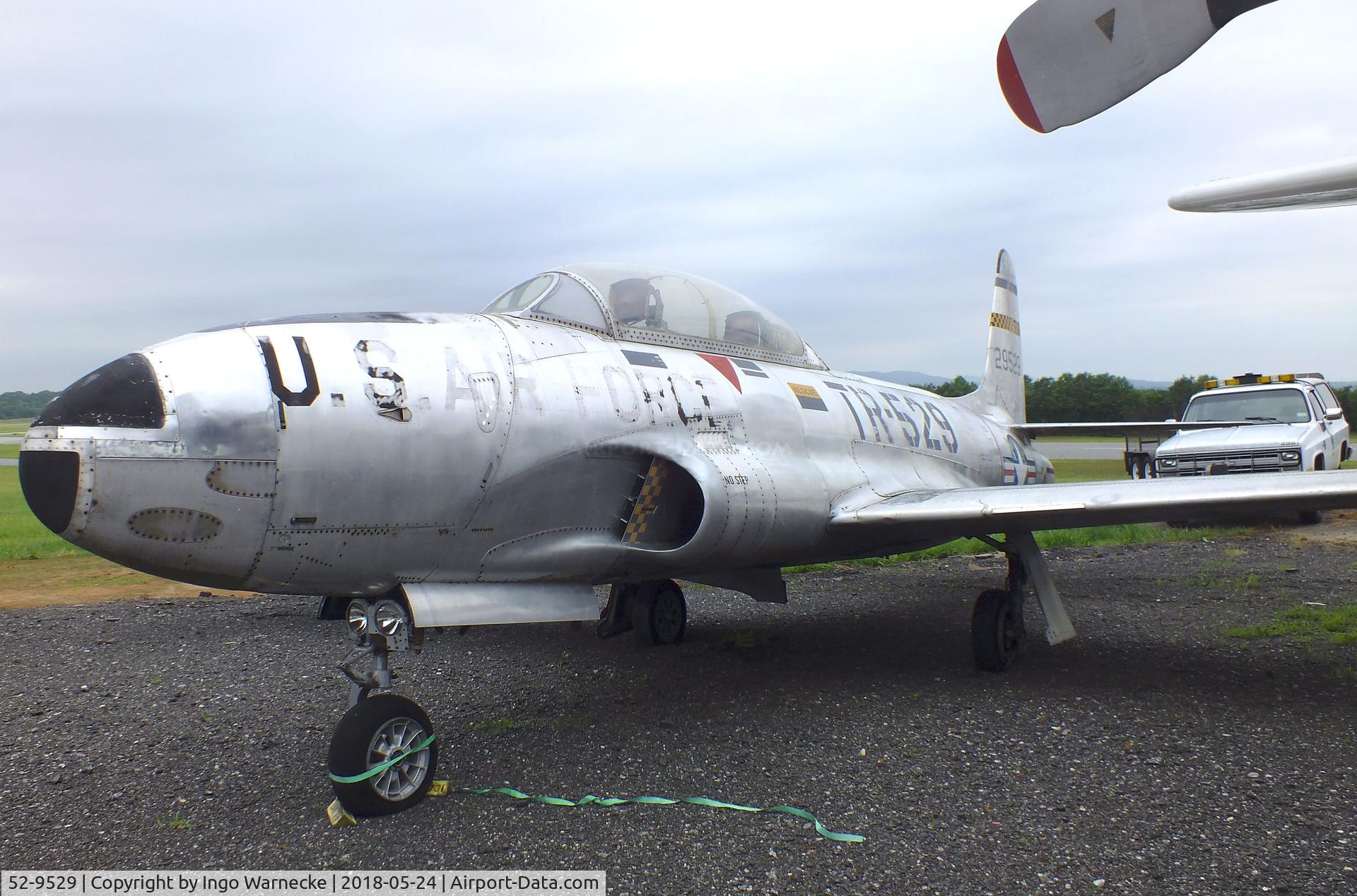 52-9529, 1952 Lockheed T-33A Shooting Star C/N 580-7664, Lockheed T-33A at the Hickory Aviation Museum, Hickory NC