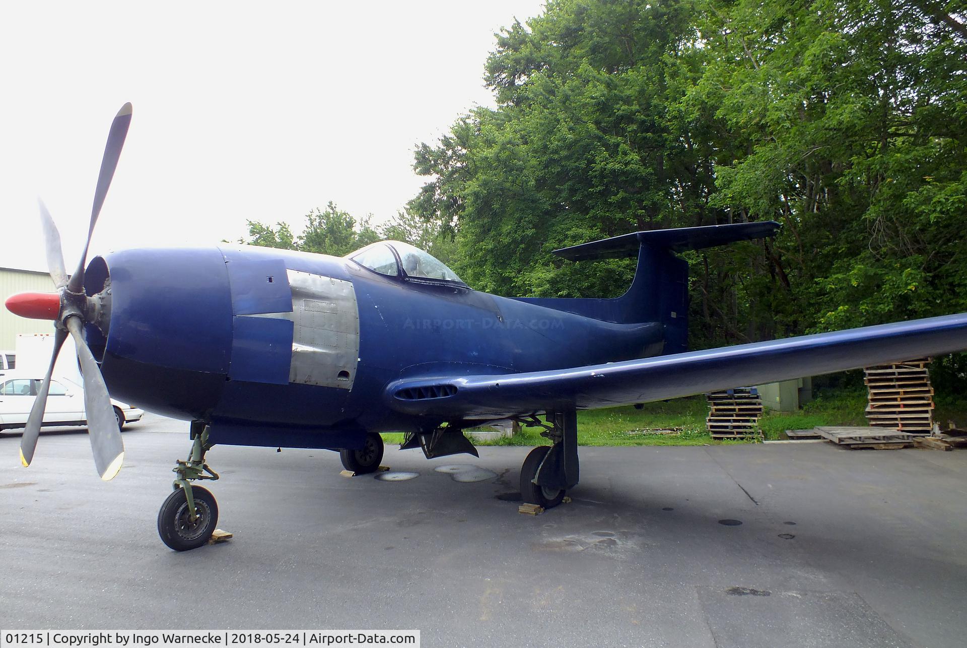 01215, 1945 Curtiss Wright XF15C-1 C/N 002, Curtiss-Wright XF15C-1 being restored at the Hickory Aviation Museum, Hickory NC