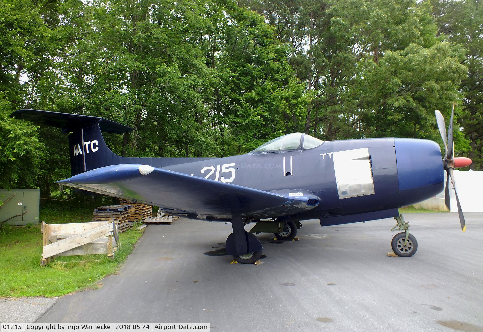 01215, 1945 Curtiss Wright XF15C-1 C/N 002, Curtiss-Wright XF15C-1 being restored at the Hickory Aviation Museum, Hickory NC