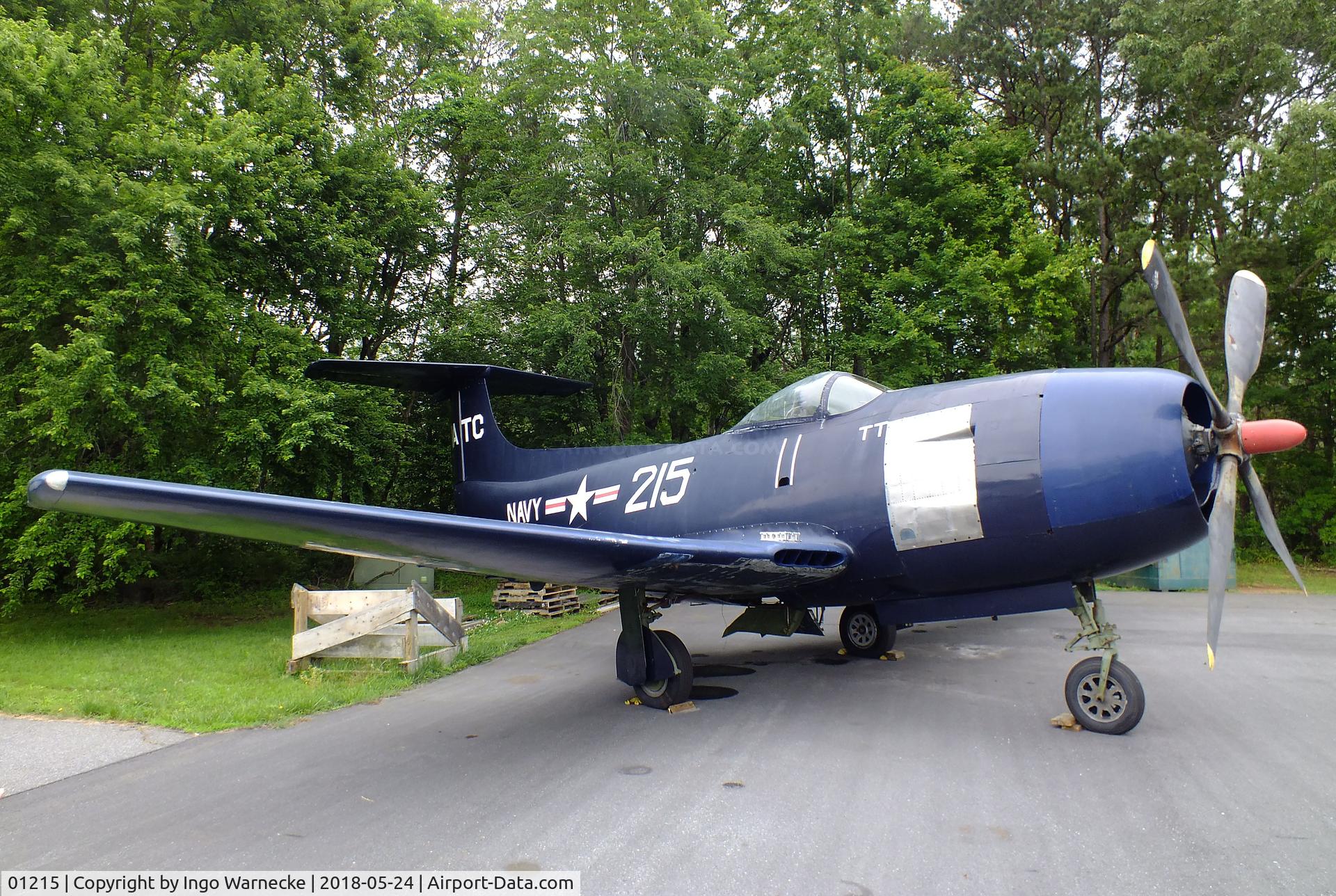 01215, 1945 Curtiss Wright XF15C-1 C/N 002, Curtiss-Wright XF15C-1 being restored at the Hickory Aviation Museum, Hickory NC