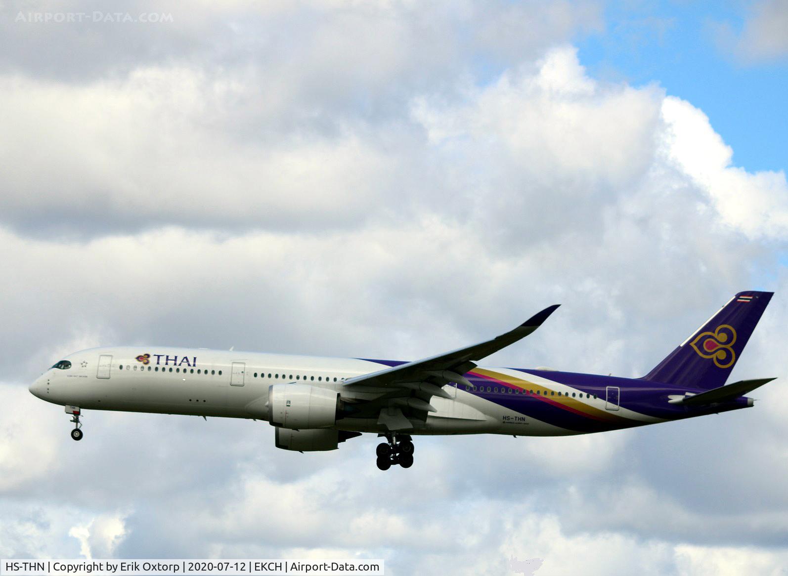 HS-THN, 2018 Airbus A350-941 C/N 0201, HS-THN landing rw 22L
