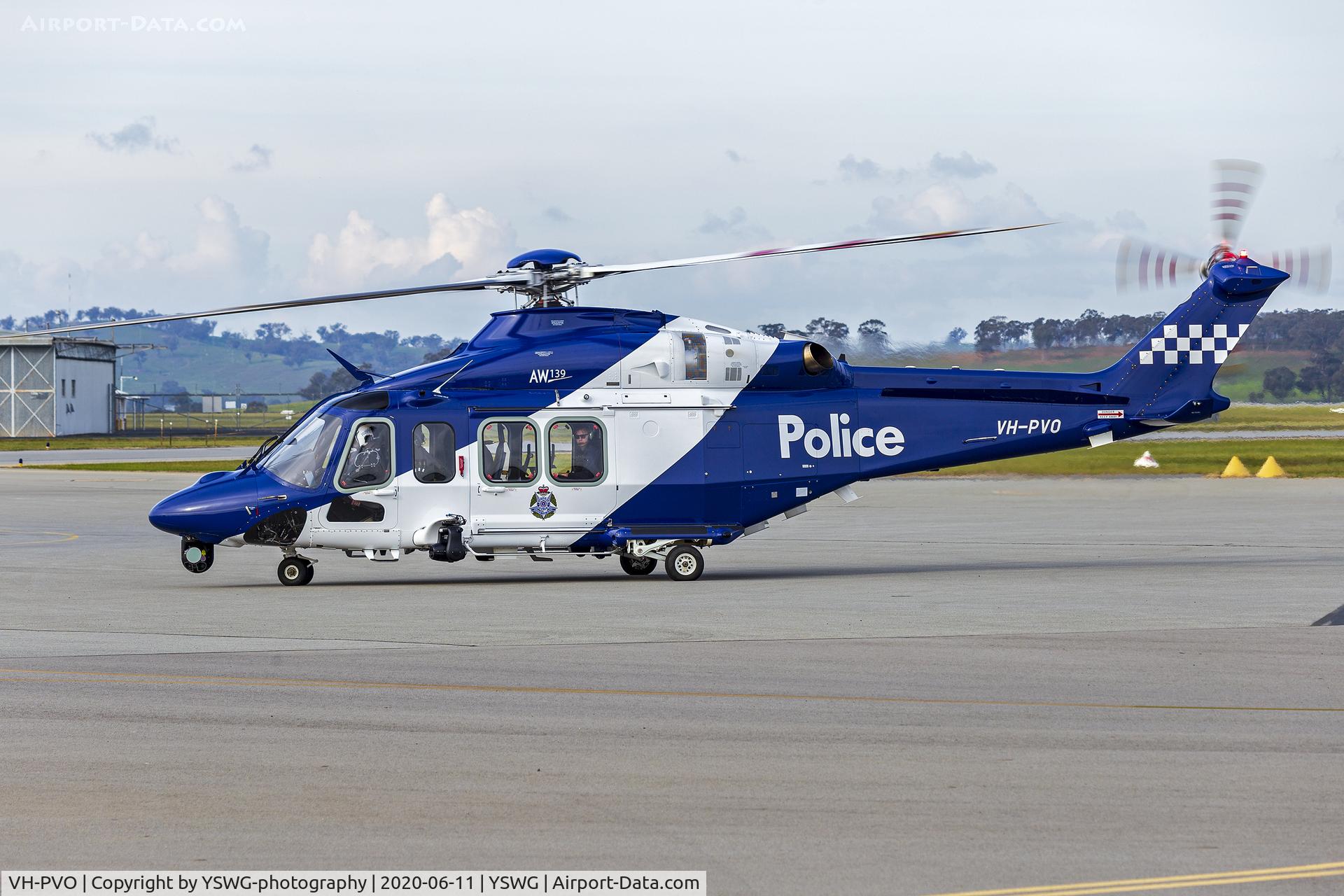 VH-PVO, 2019 Leonardo AW-139 C/N 31878, Victoria Police, operated by Starflight Victoria, (VH-PVO) Leonardo Helicopters AW139 at Wagga Wagga Airport