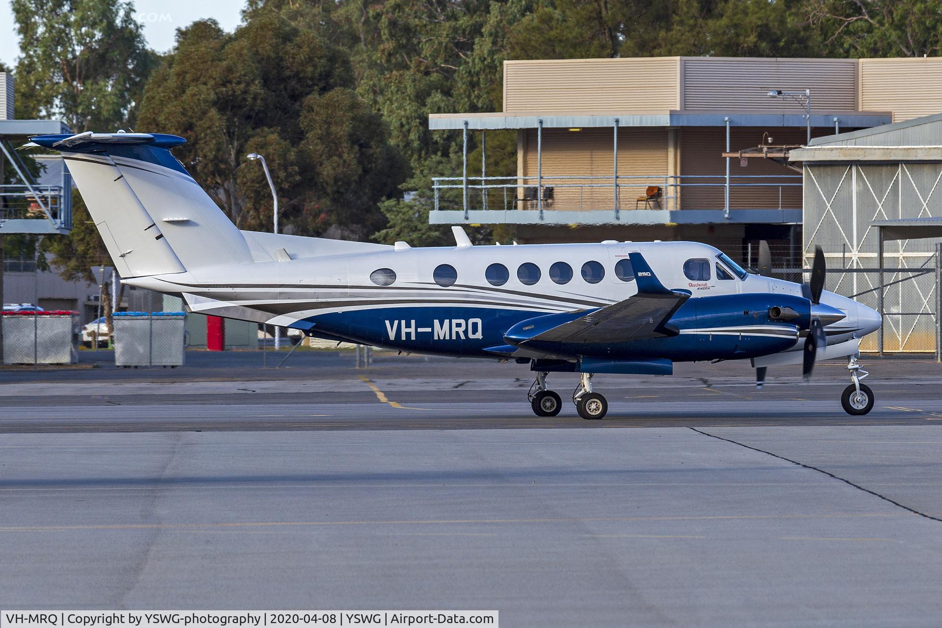 VH-MRQ, 2013 Hawker Beechcraft B200GT King Air C/N BY-167, Royal Flying Doctor Service South Eastern Section (VH-MRQ) Beechcraft B200GT Super King Air taxiing at Wagga Wagga Airport