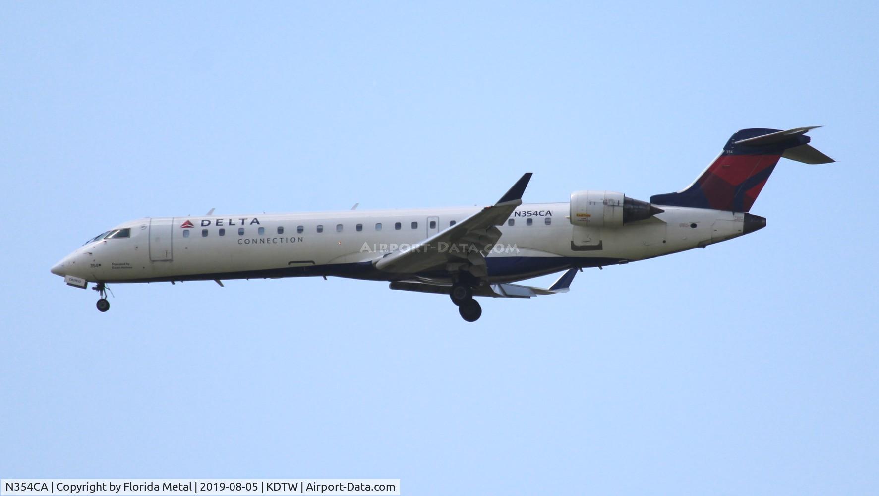 N354CA, 2002 Bombardier CRJ-701ER (CL-600-2C10) Regional Jet C/N 10064, DTW 2019