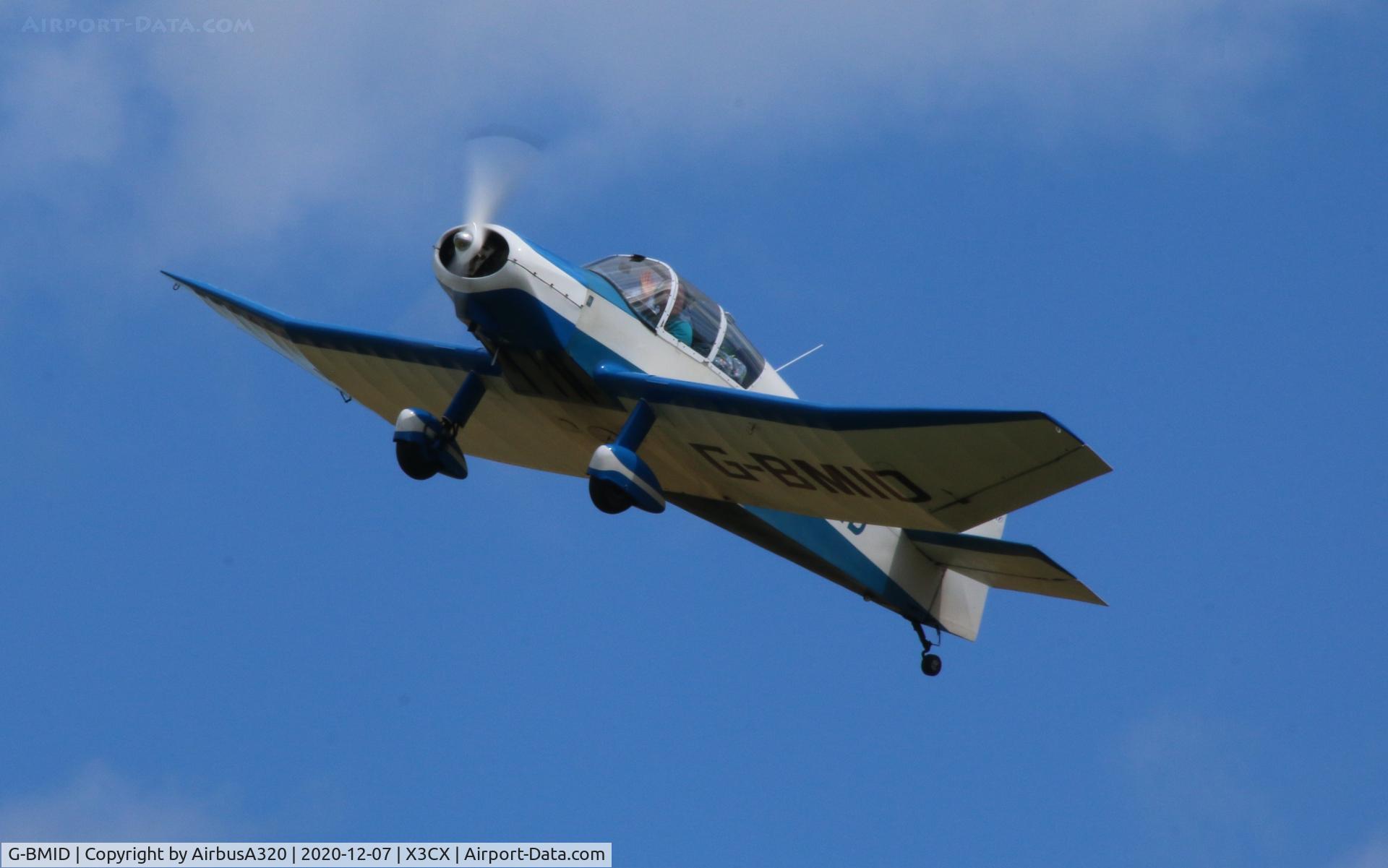 G-BMID, 1964 Jodel (Wassmer) D-120 Paris-Nice C/N 259, Departing Northreps Airfield