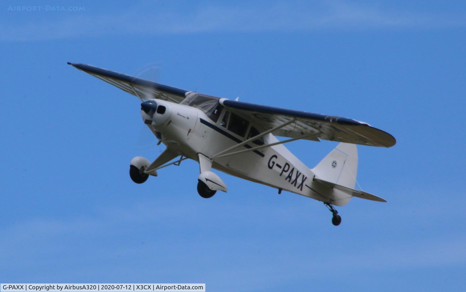 G-PAXX, 1954 Piper PA-20-135 Pacer Pacer C/N 20-1107, Departing Northreps