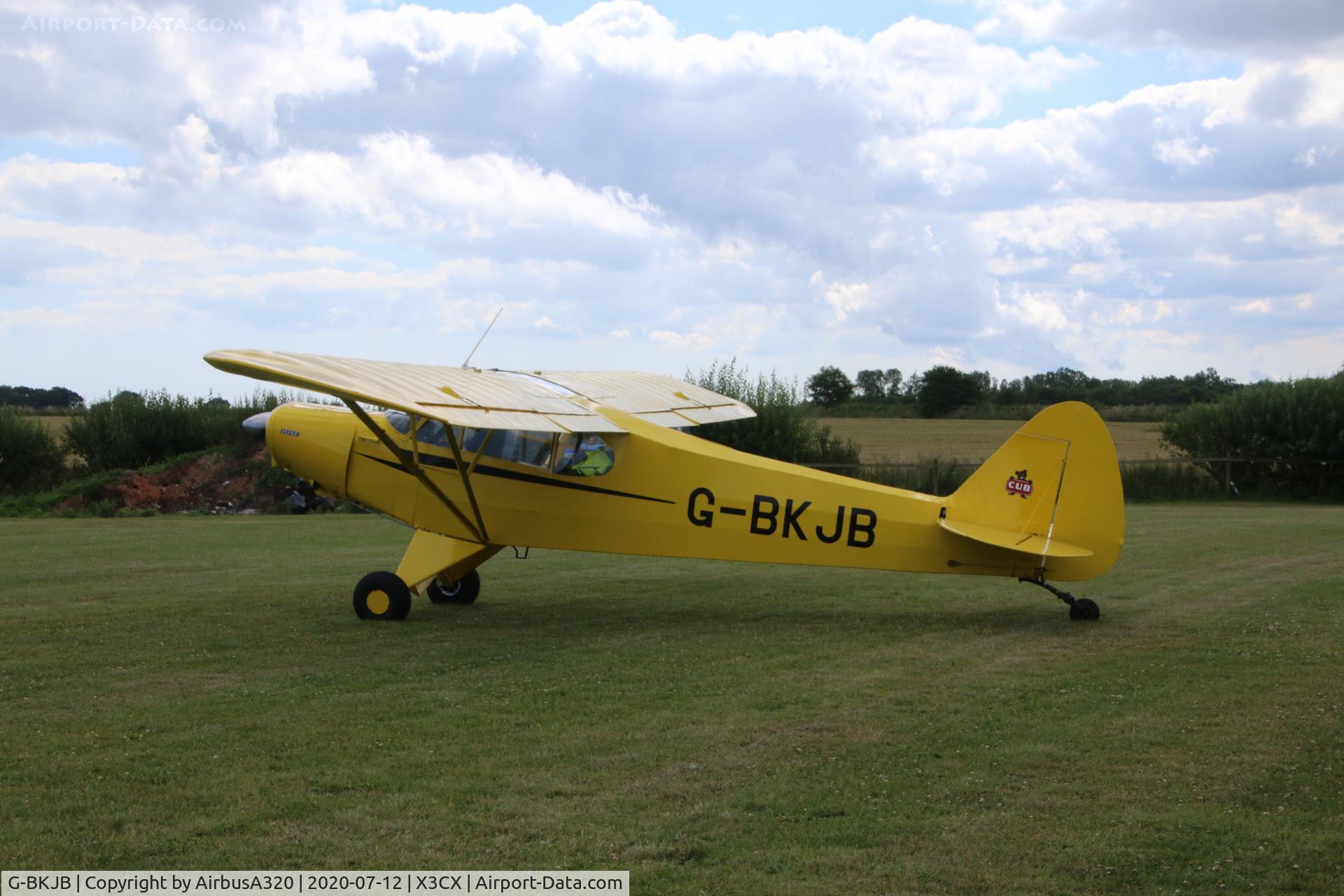 G-BKJB, 1950 Piper L-21A Super Cub (PA-18-125) C/N 18-574, Seen at Northreps Airfield