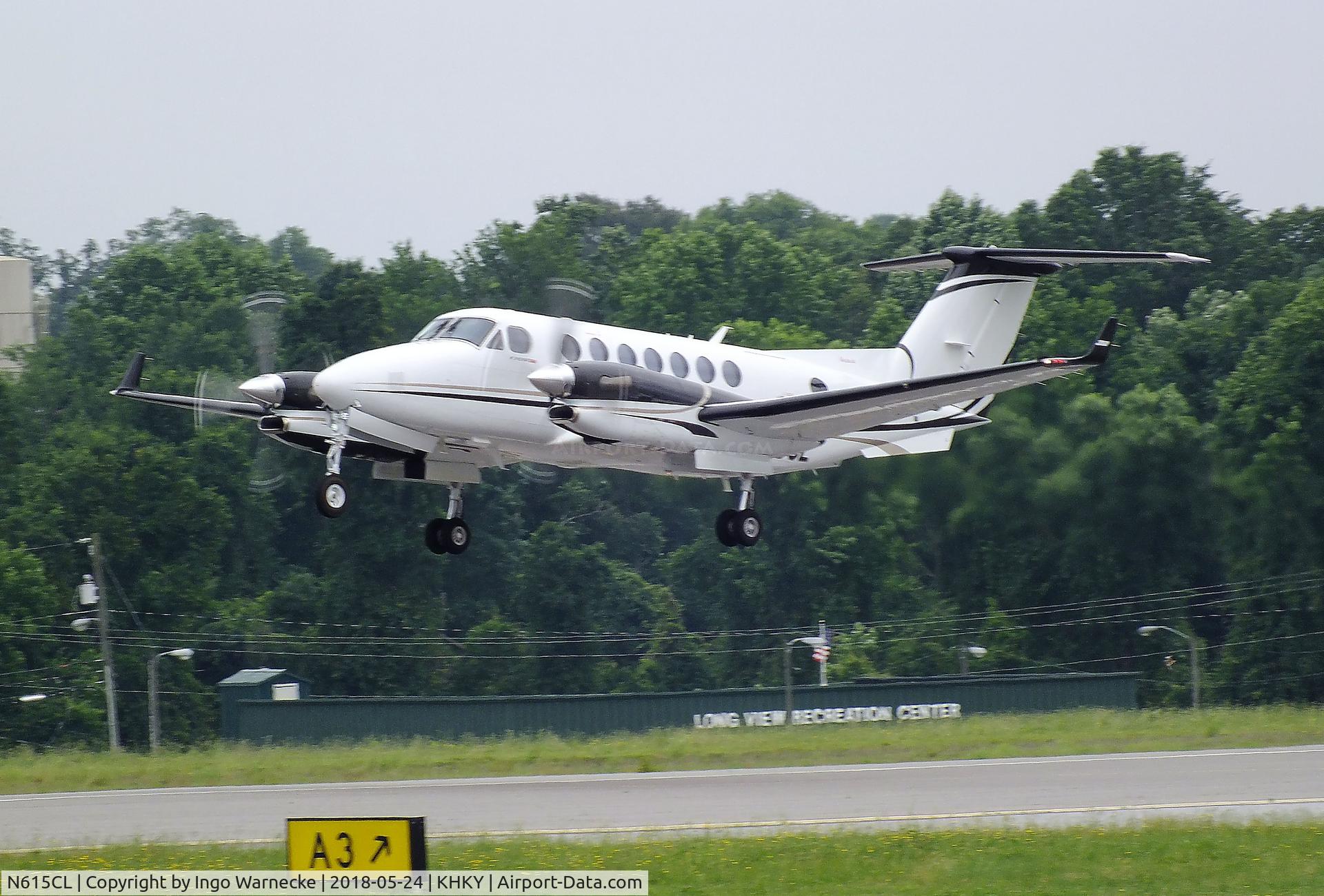 N615CL, Beech B350 C/N FL-1033, Beechcraft Super King Air 350 at the Hickory regional airport