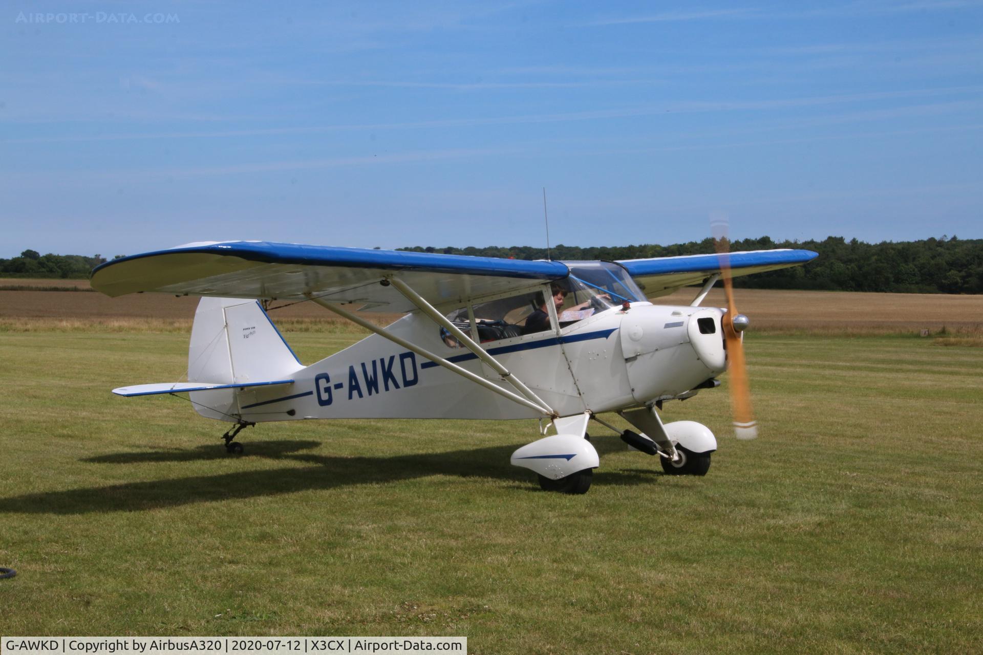G-AWKD, 1947 Piper PA-17 Vagabond C/N 17-192, Seen at Northreps Airfield