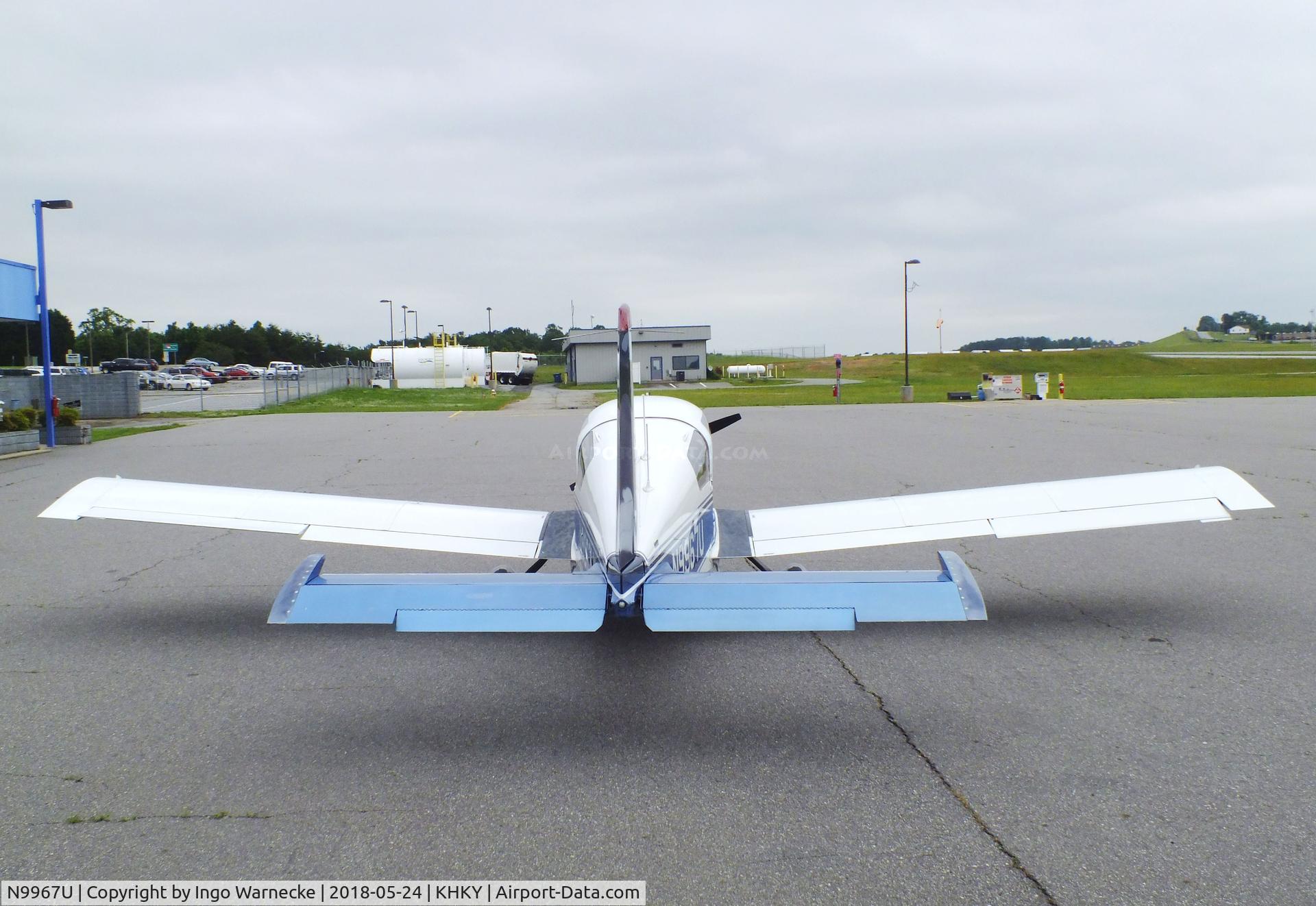 N9967U, Grumman American AA-5A Cheetah C/N AA5A0367, Grumman American AA-5A Cheetah at the Hickory regional airport