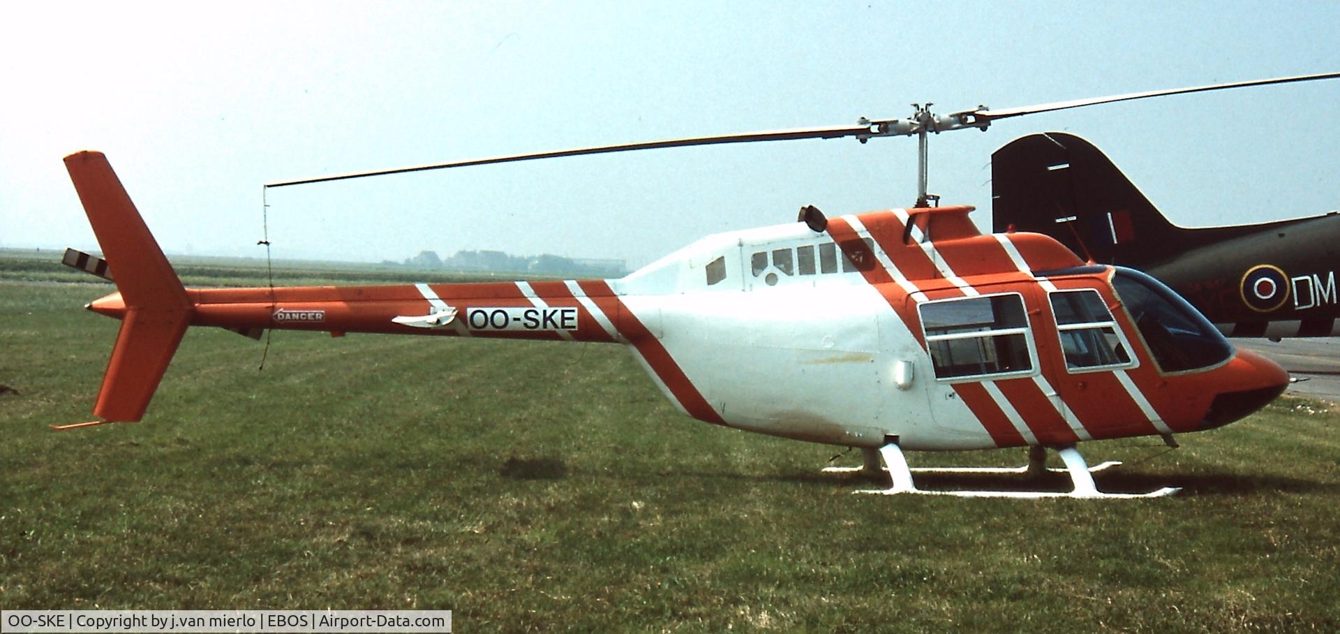 OO-SKE, 1972 Agusta AB-206A JetRanger C/N 8331, Ostend  Air Show performing initiation flights