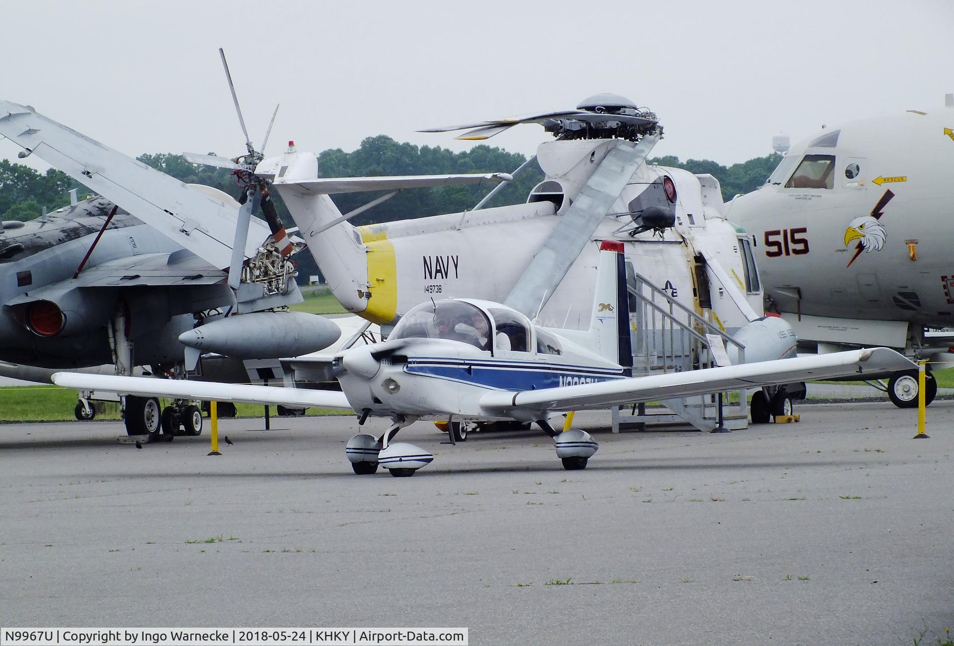 N9967U, Grumman American AA-5A Cheetah C/N AA5A0367, Grumman American AA-5A Cheetah at the Hickory regional airport