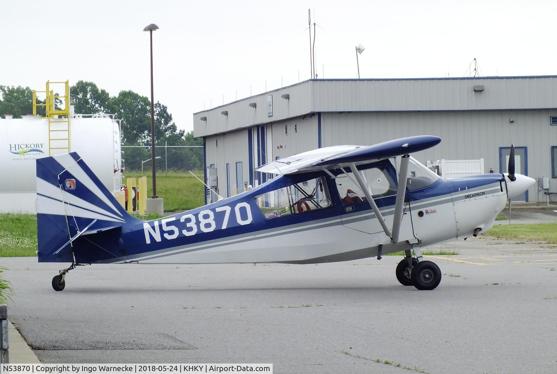 N53870, Bellanca 8KCAB Decathlon C/N 225-76, Bellanca 8KCAB Decathlon at the Hickory regional airport