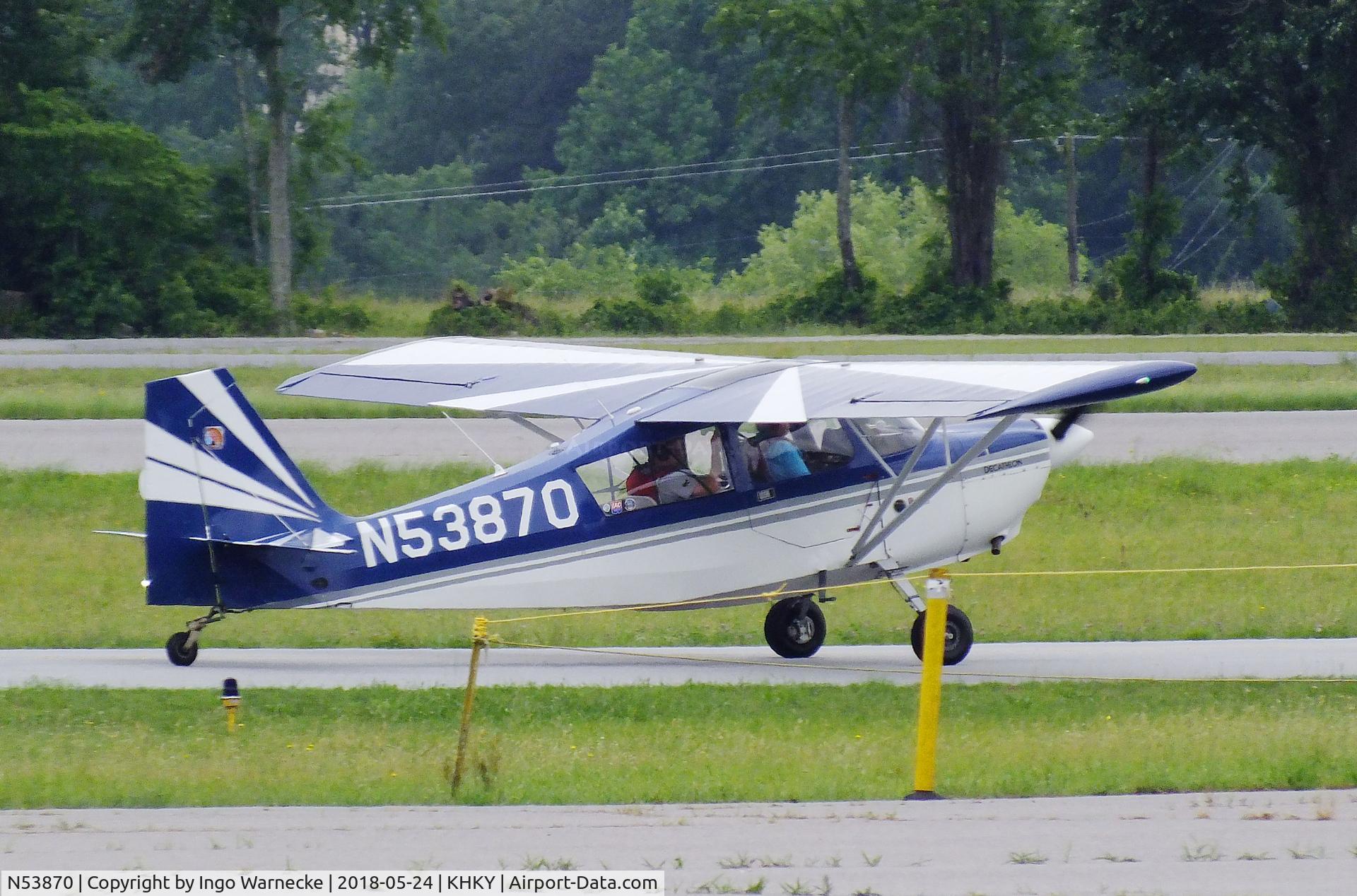 N53870, Bellanca 8KCAB Decathlon C/N 225-76, Bellanca 8KCAB Decathlon at the Hickory regional airport