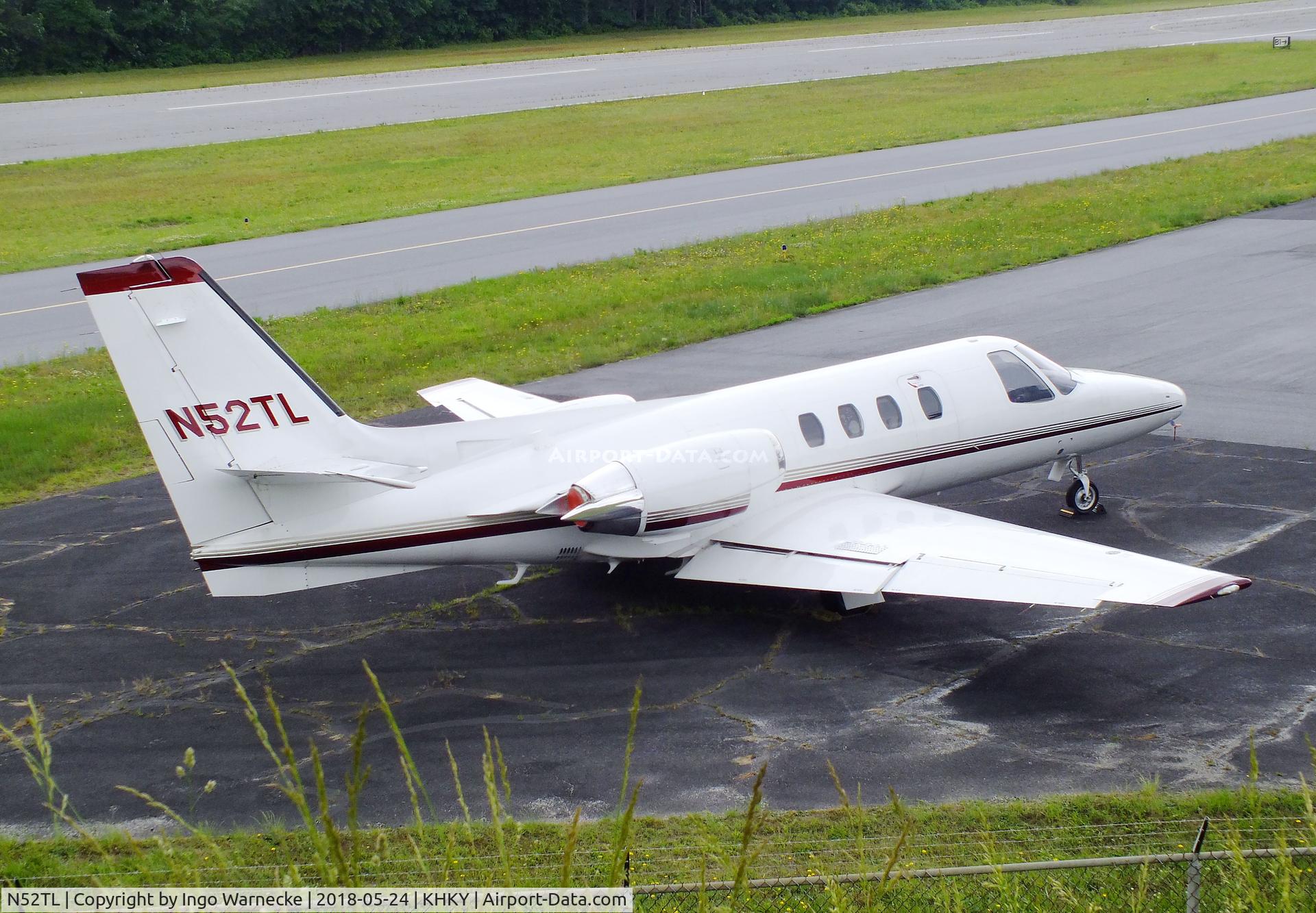 N52TL, 1977 Cessna 501 Citation I/SP C/N 501-0053, Cessna 501 Citation I/SP at the Hickory regional airport