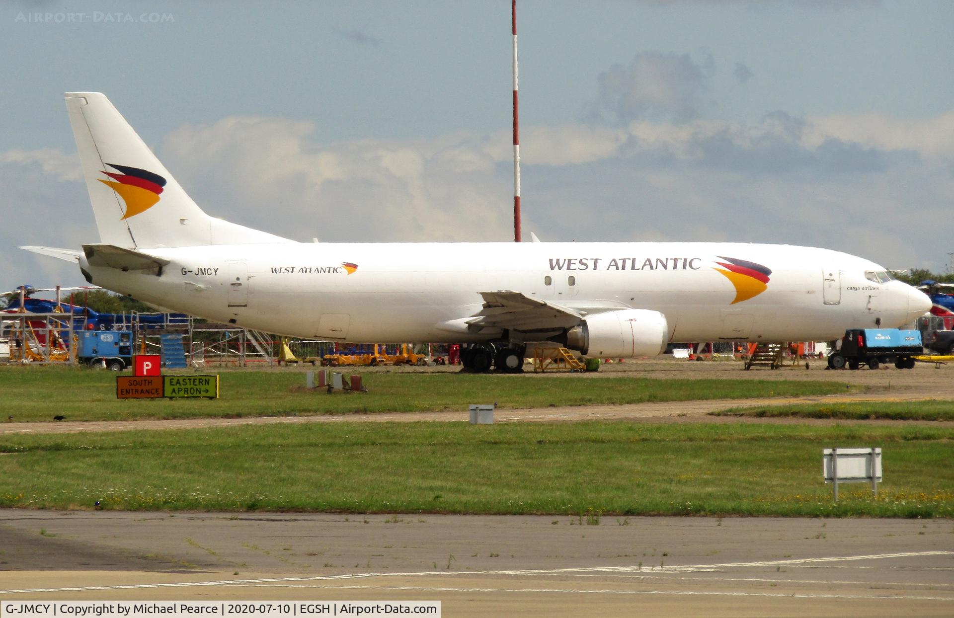 G-JMCY, 1994 Boeing 737-4Q8 C/N 25114, Parked on the Eastern Apron after maintenance.