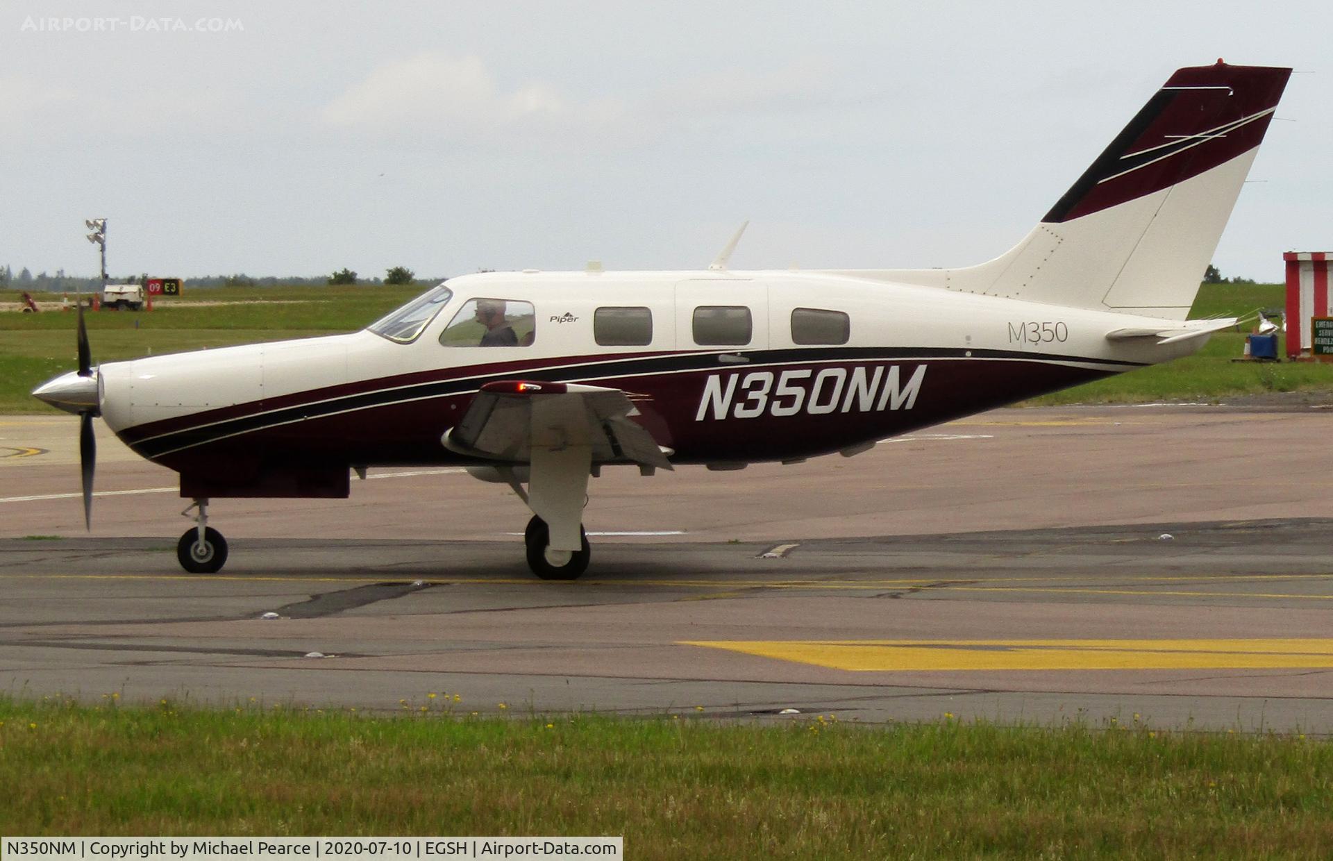 N350NM, 2015 Piper PA-46-350P Malibu Mirage Malibu Mirage C/N 4636659, Arriving at SaxonAir from Coventry (CVT).
