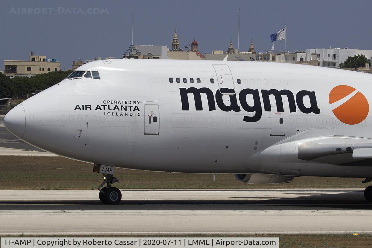 TF-AMP, 1990 Boeing 747-481/BCF C/N 24801, Runway 13 Backtrack