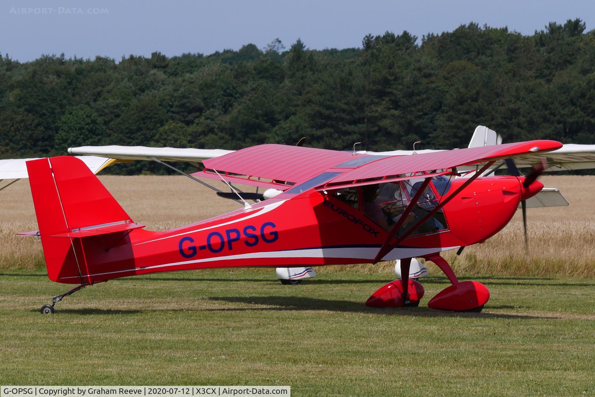 G-OPSG, 2013 Aeropro Eurofox 912(S) C/N LAA 376-15148, nded at Northrepps.