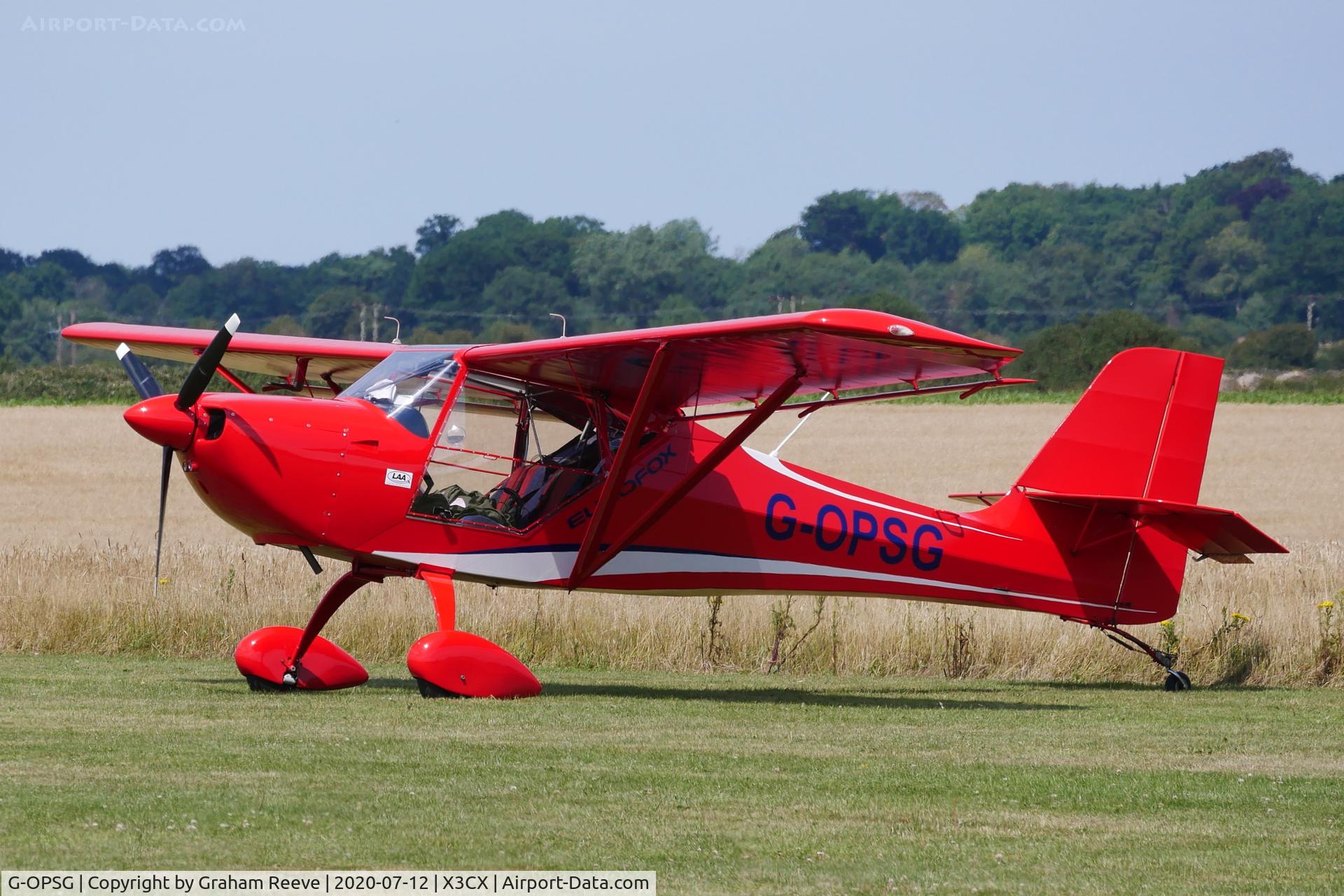 G-OPSG, 2013 Aeropro Eurofox 912(S) C/N LAA 376-15148, Parked at Northrepps.