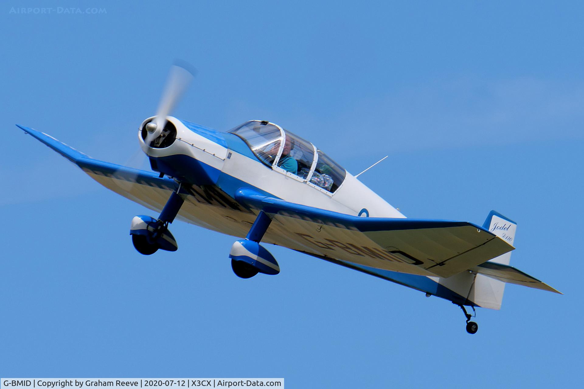 G-BMID, 1964 Jodel (Wassmer) D-120 Paris-Nice C/N 259, Departing from Northrepps.