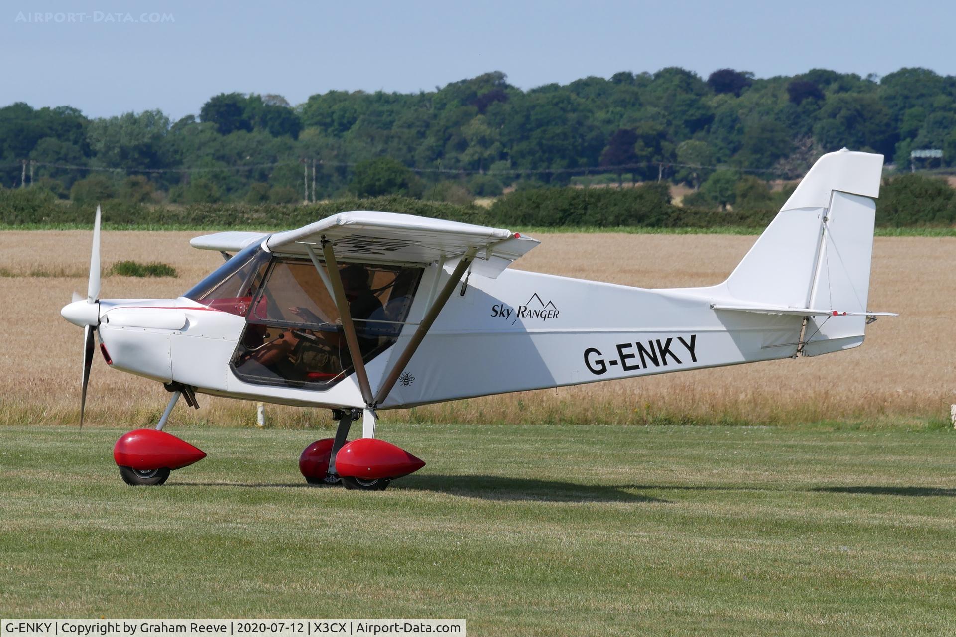 G-ENKY, 2019 Best Off Skyranger Swift 912S(2) C/N BMAA/HB/716, Departing from Northrepps.