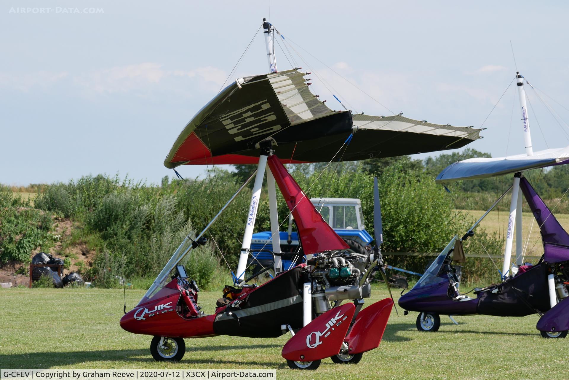 G-CFEV, 2008 P&M Aviation Pegasus Quik C/N 8375, Parked at Northrepps.