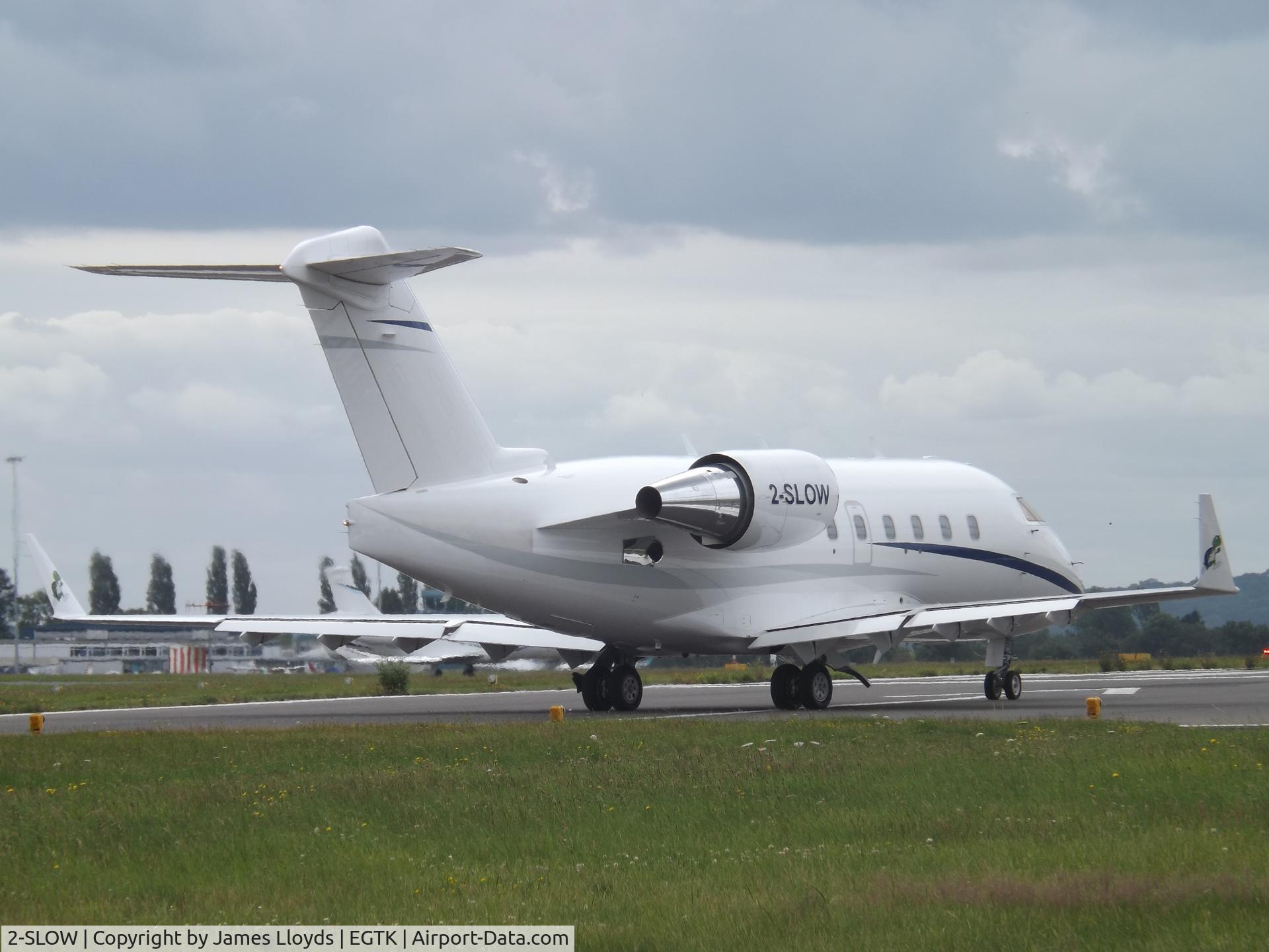 2-SLOW, 1999 Bombardier Challenger 604 (CL-600-2B16) C/N 5422, Ready to dep Oxford Airport.