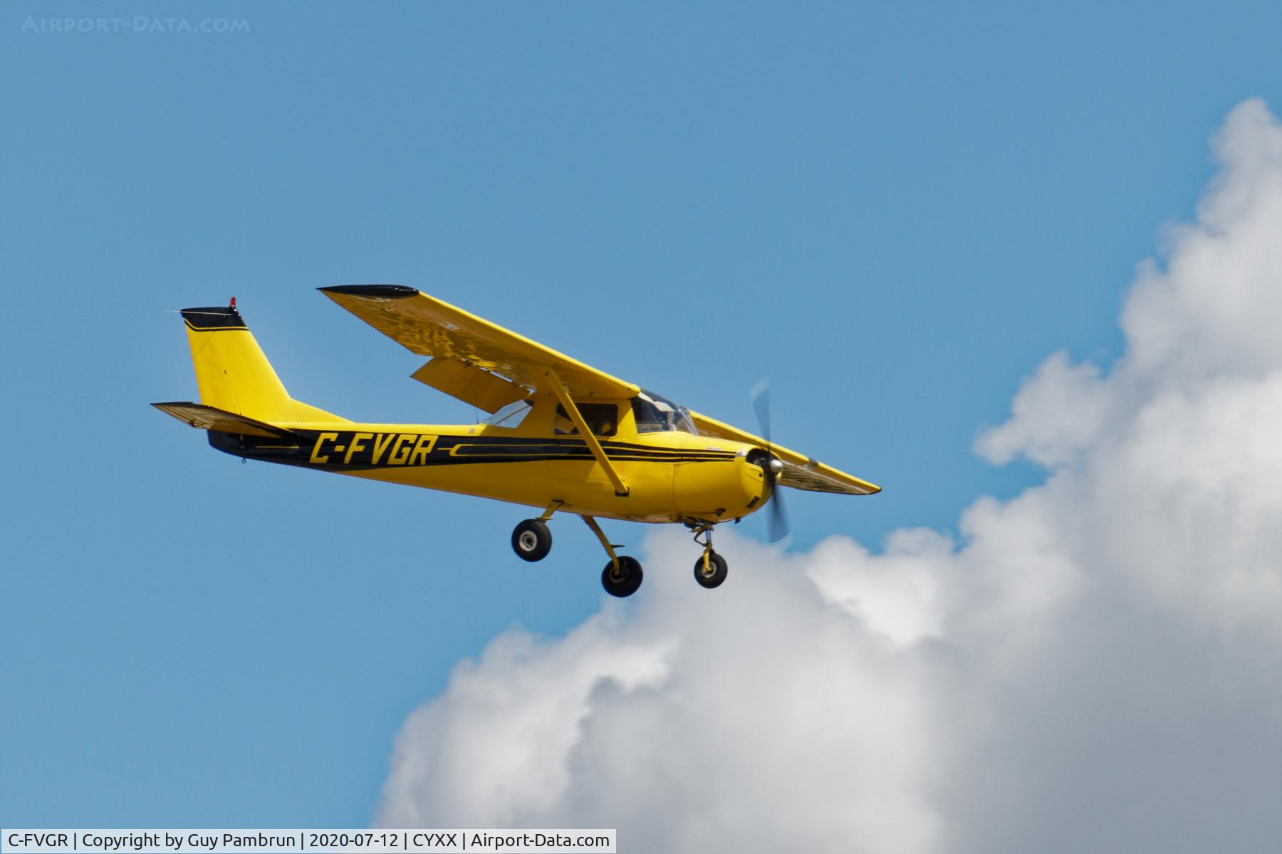 C-FVGR, 1966 Cessna 150G C/N 15065223, Landing on 19