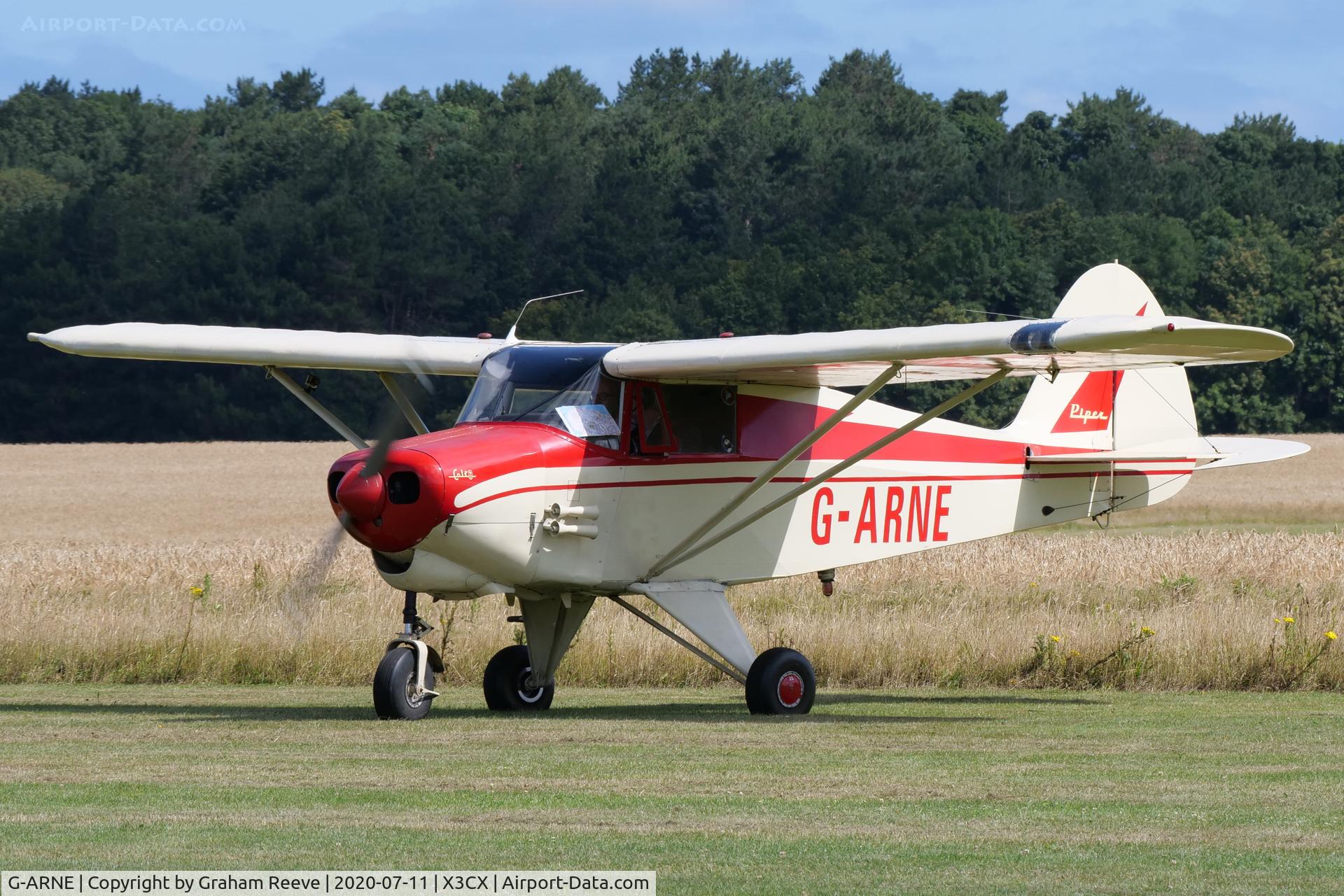 G-ARNE, 1961 Piper PA-22-108 Colt Colt C/N 22-8502, Parked at Northrepps.
