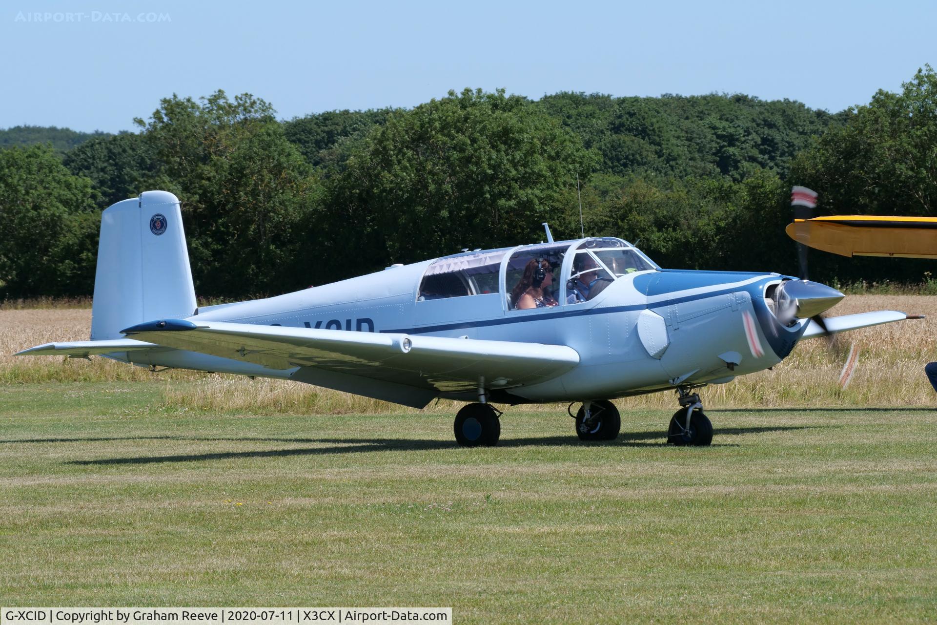 G-XCID, 1962 Saab 91D Safir C/N 91-441, Just landed at Northrepps.