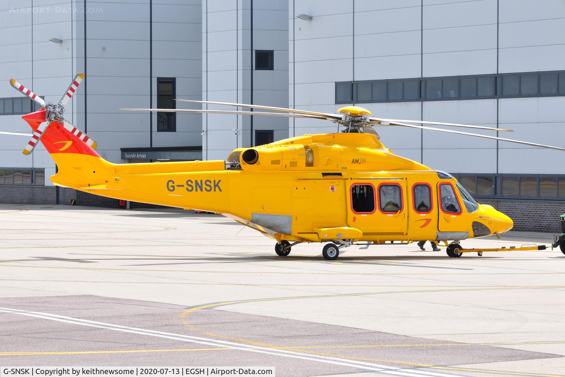 G-SNSK, 2013 AgustaWestland AW-139 C/N 41354, Registration G-NHVB cancelled return to G-SNSK.