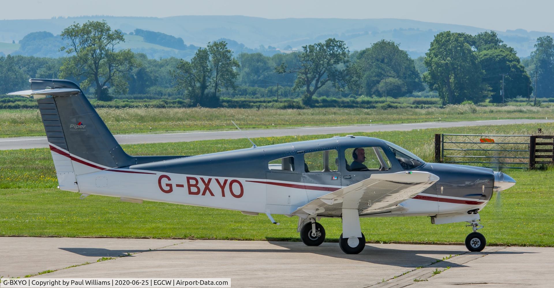 G-BXYO, 1980 Piper PA-28RT-201 Arrow IV C/N 28R-8018046, Fantastic looking Piper Arrow IV - Welshpool