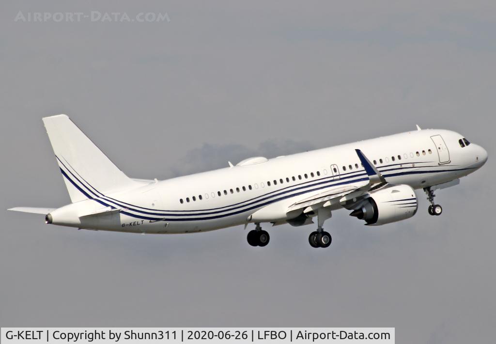 G-KELT, 2018 Airbus A320-251N C/N 8403, Taking off from rwy 32L